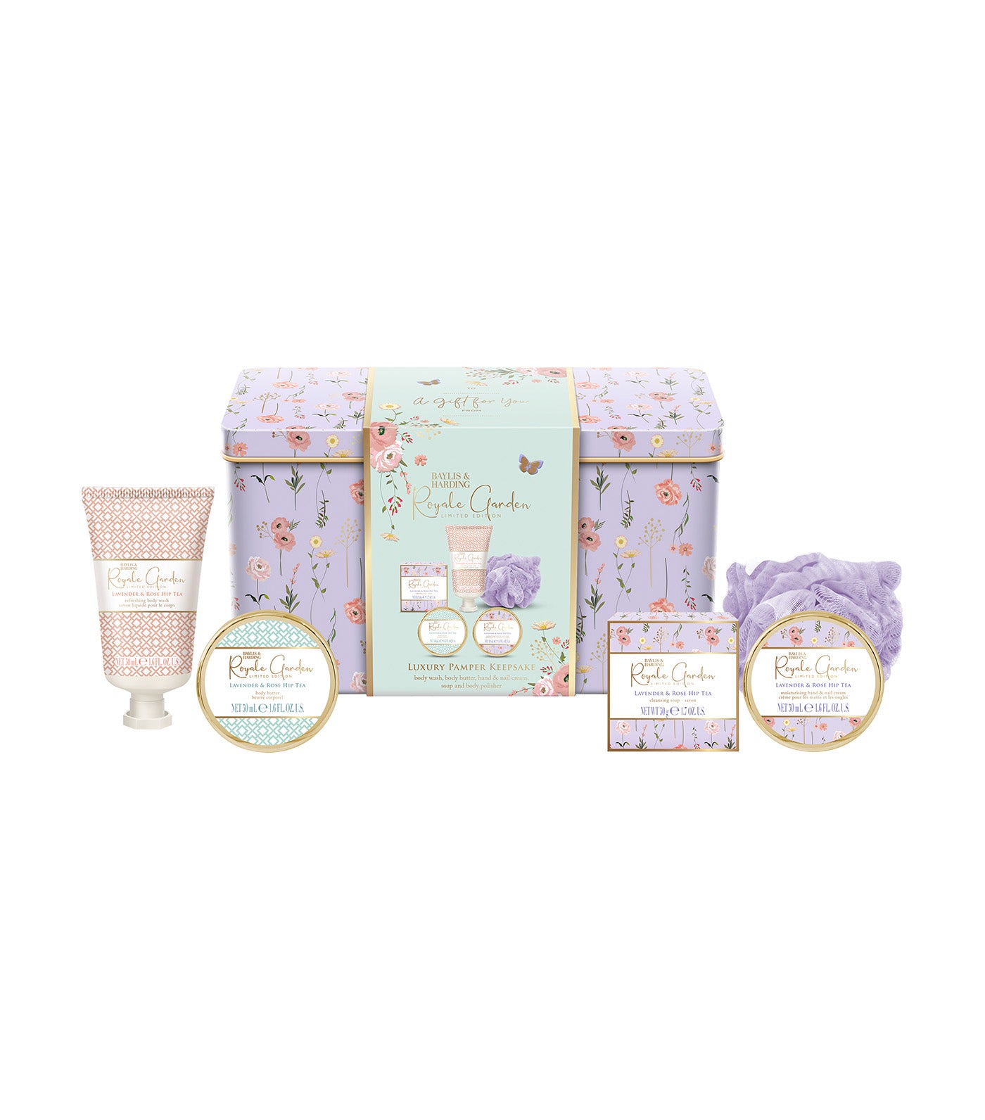 Royale Garden Luxury Pamper Keepsake Tin Gift Set