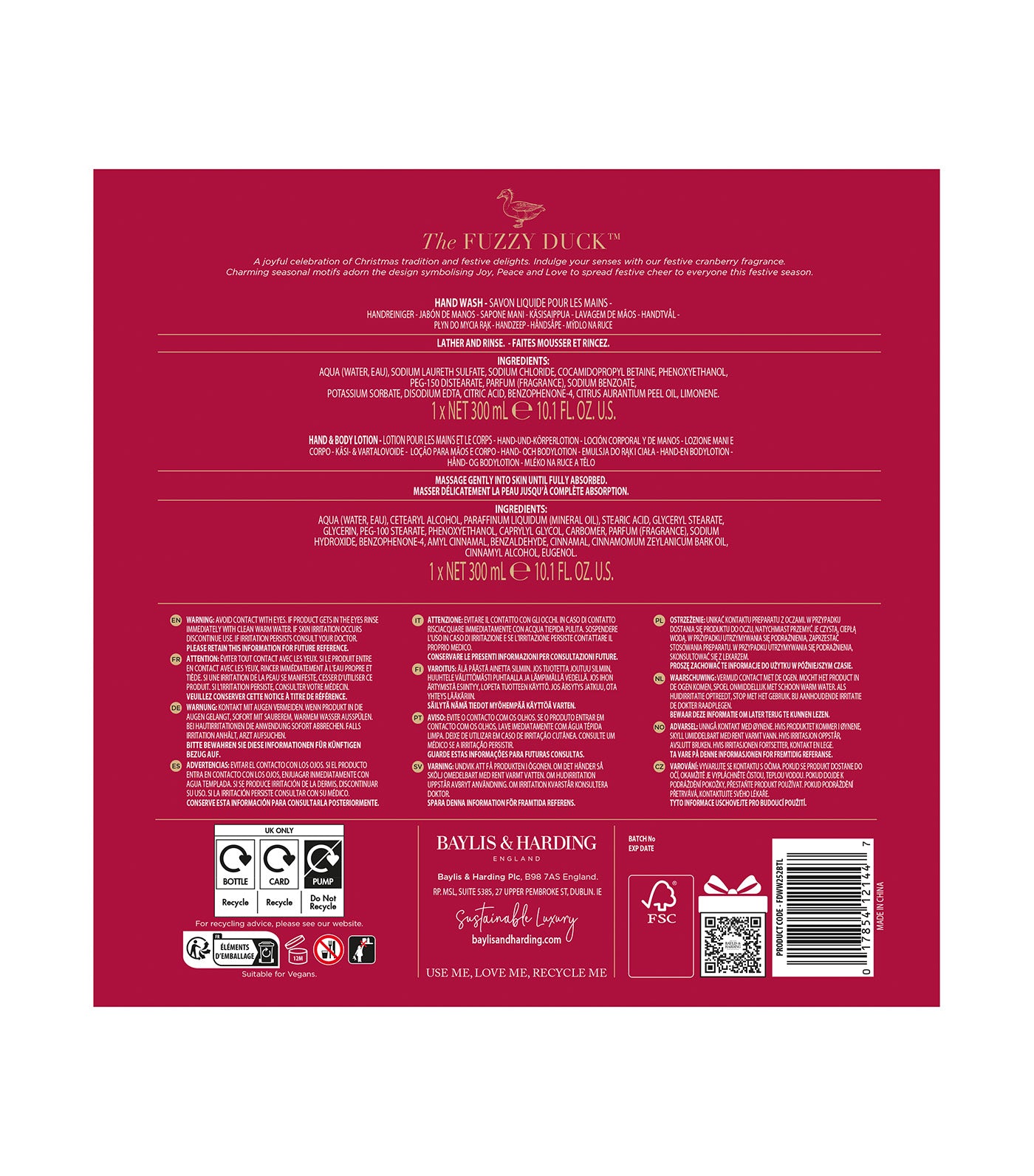 The Fuzzy Duck Winter Wonderland Luxury Hand Care Gift Set