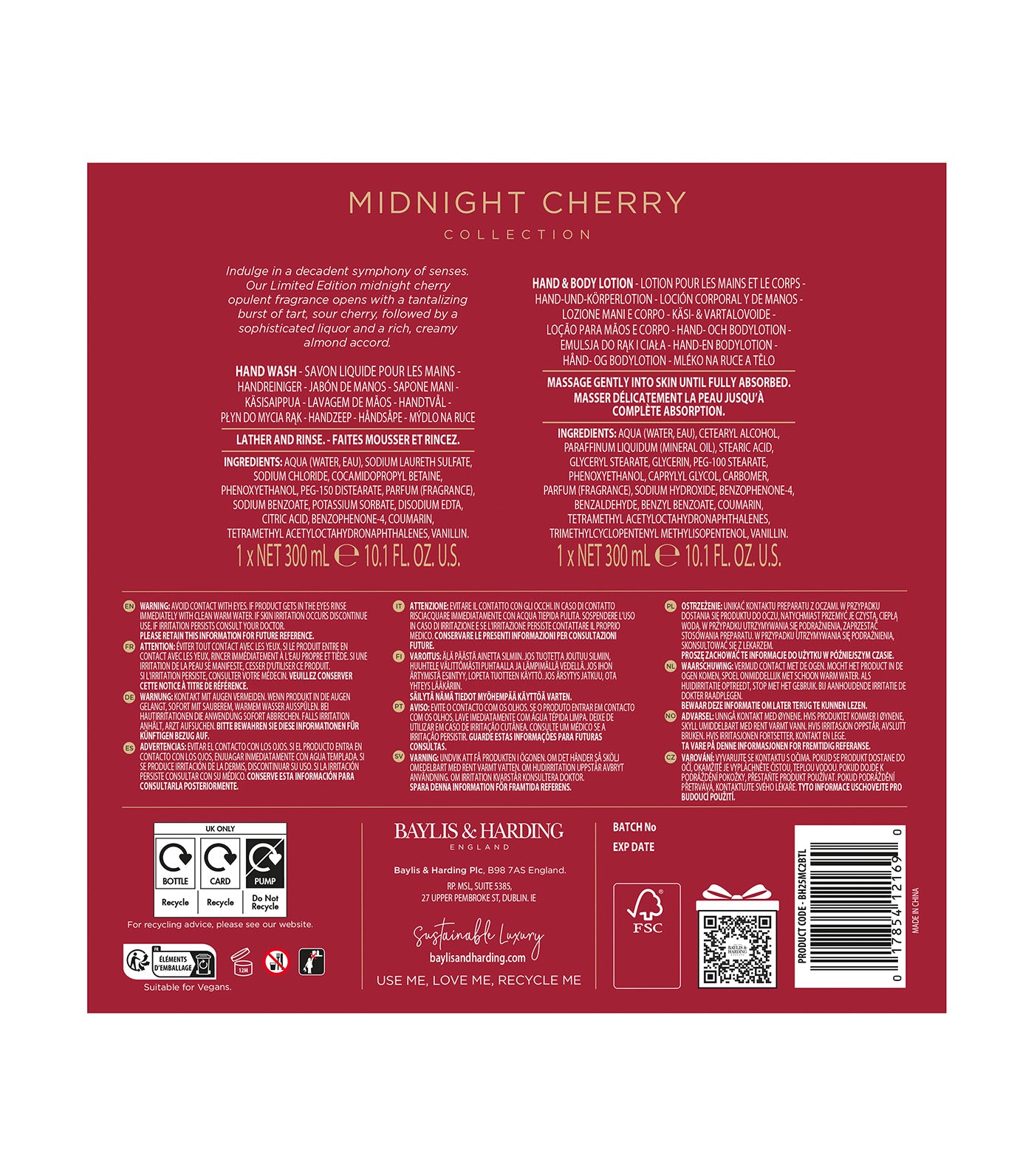 Midnight Cherry Luxury Hand Care Gift Set