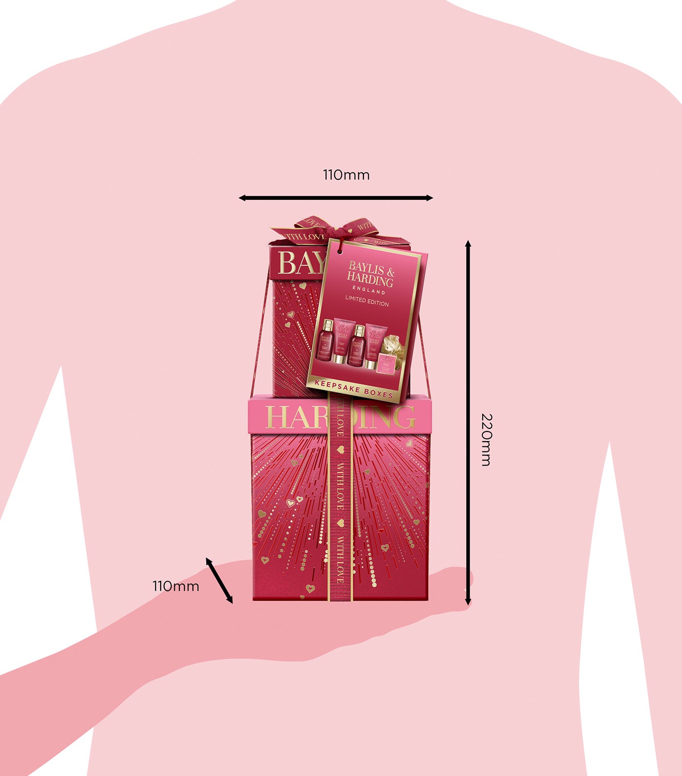 Midnight Cherry Luxury Pamper Present Gift Set