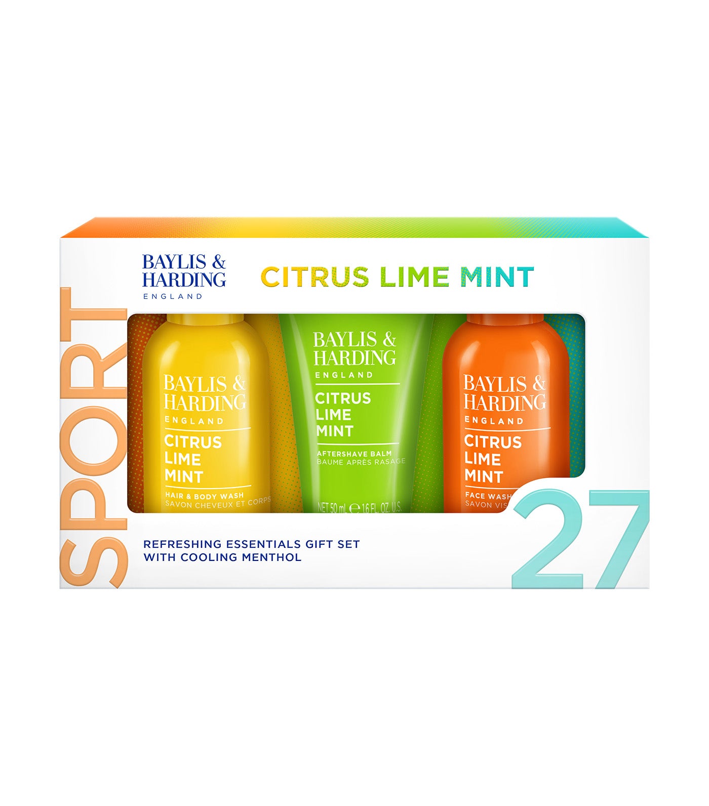 Citrus, Lime, and Mint Men's Refreshing Essentials Trio Gift Set