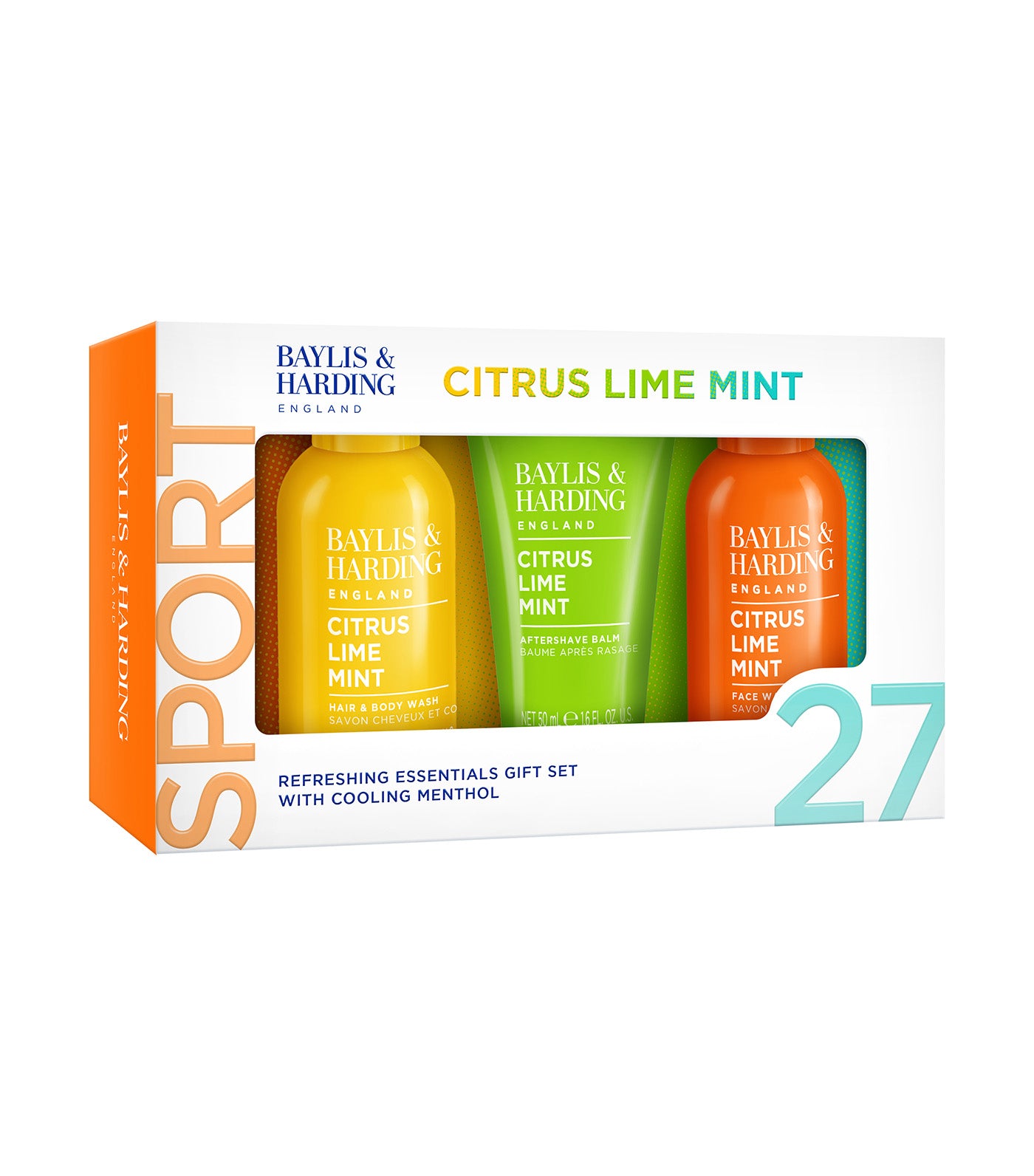 Citrus, Lime, and Mint Men's Refreshing Essentials Trio Gift Set