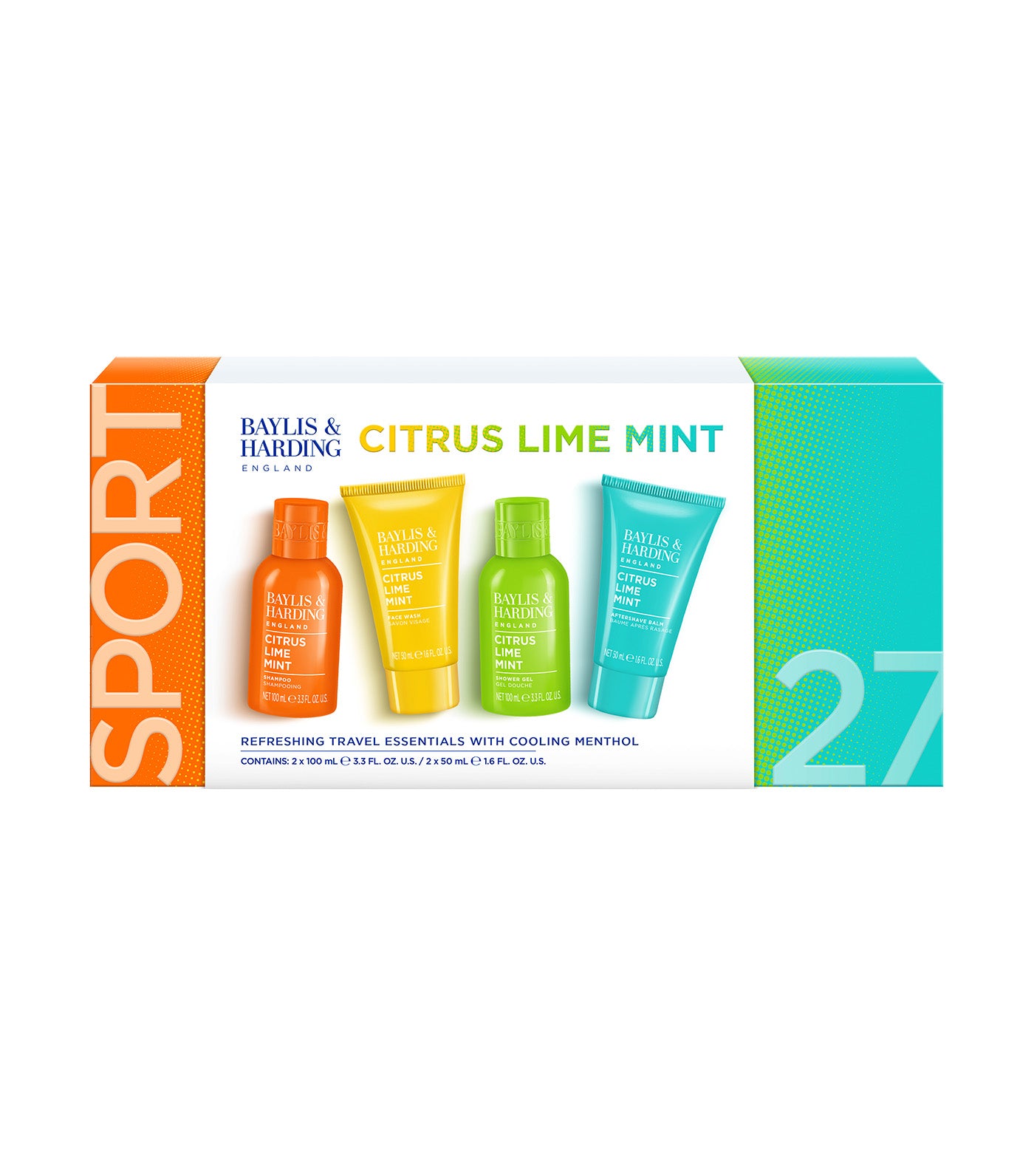 Citrus, Lime & Mint Men's Refreshing Travel Essentials Gift Set