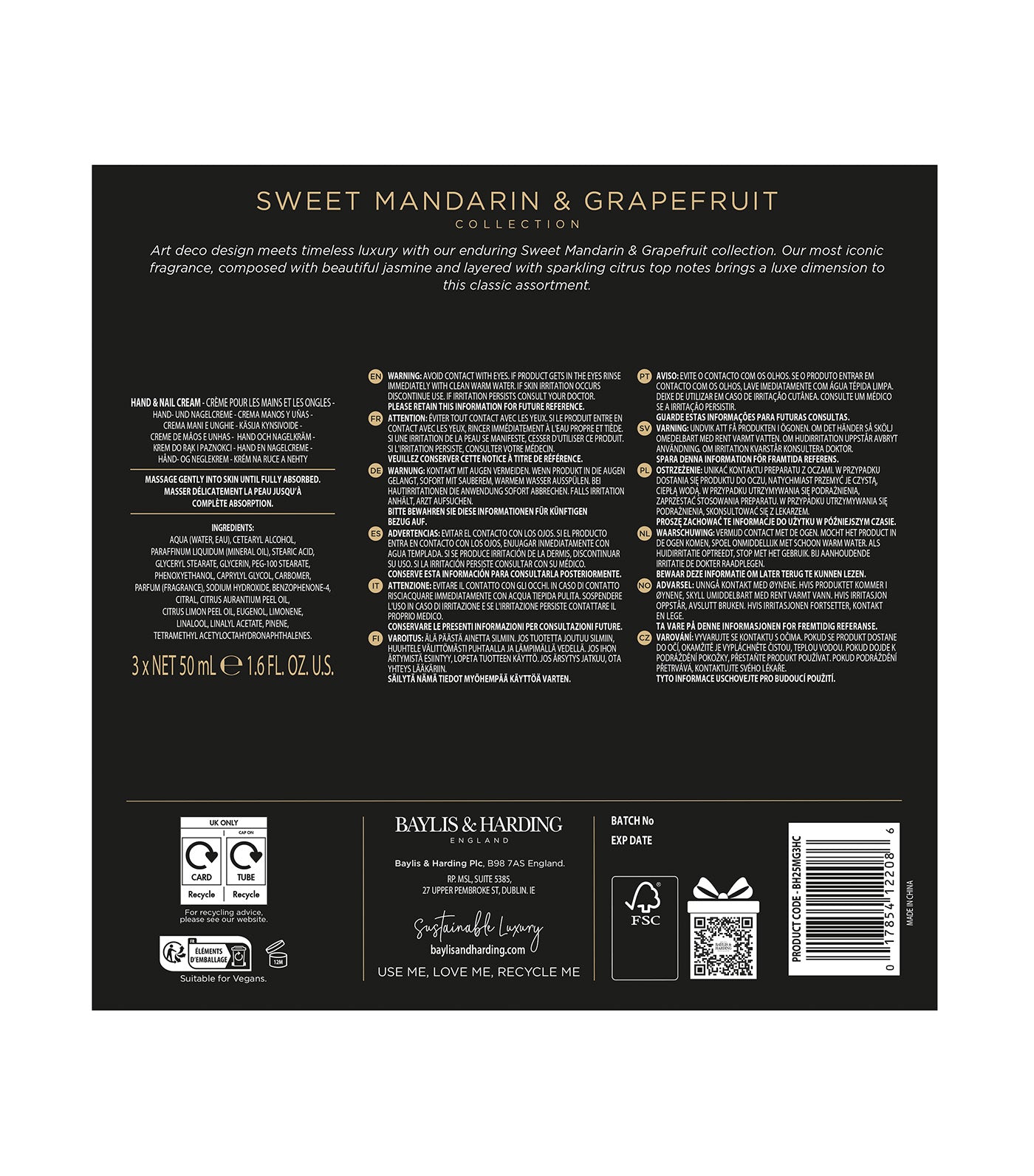 Sweet Mandarin & Grapefruit Indulgent Hand Trio Gift Set