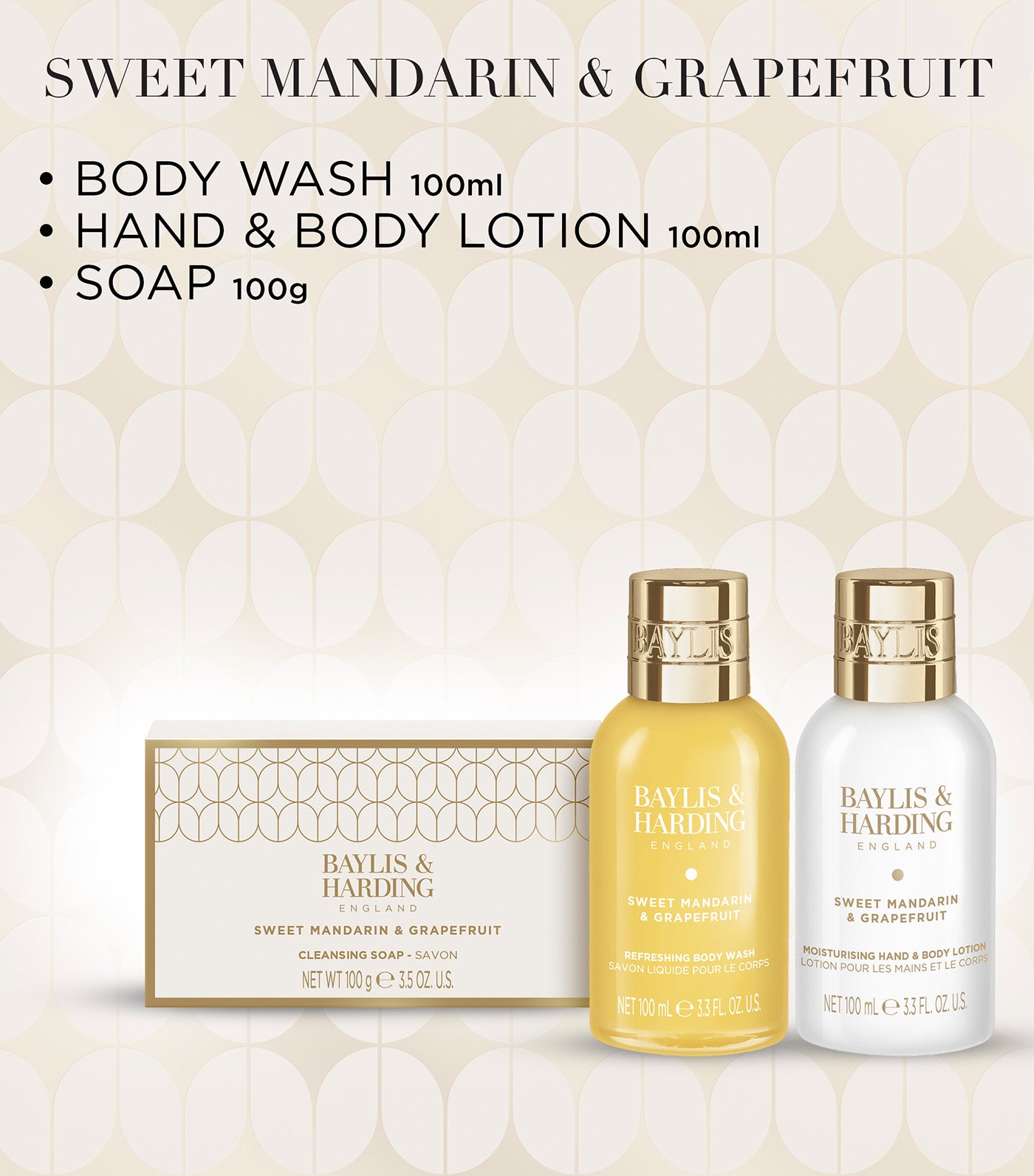 Baylis & Harding Sweet Mandarin and Grapefruit Pamper Body Trio