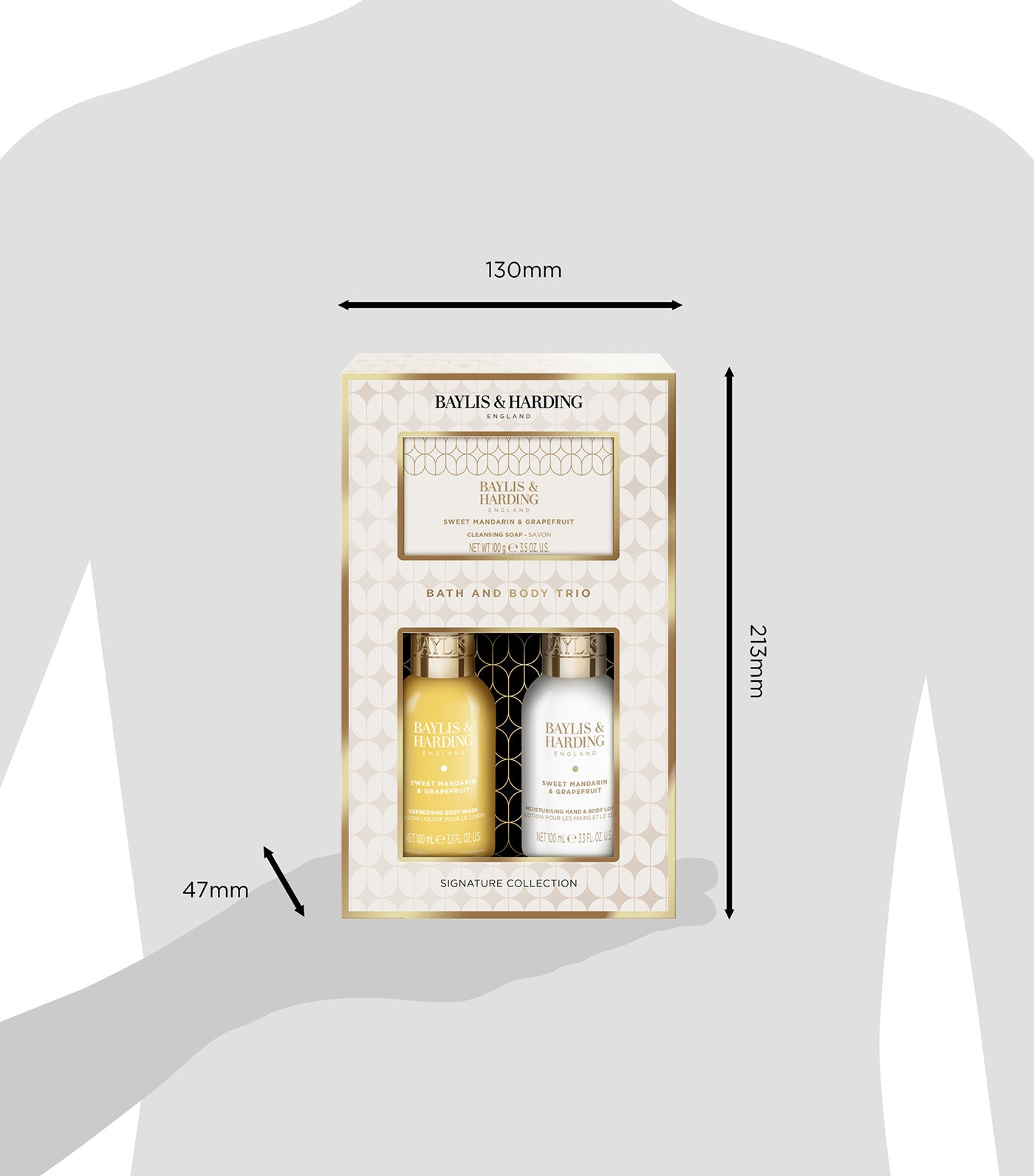 Sweet Mandarin and Grapefruit Pamper Body Trio Gift Set