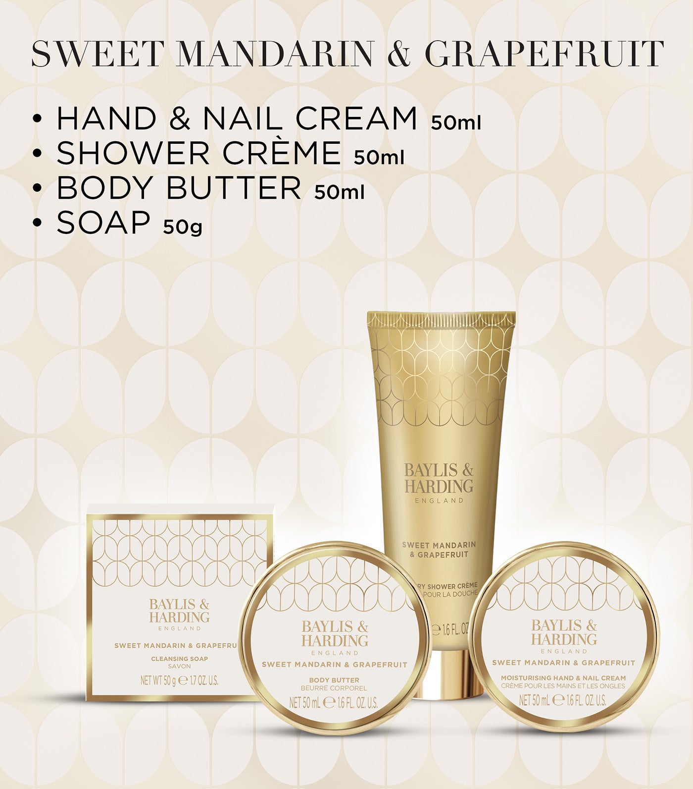 Sweet Mandarin & Grapefruit Luxury Pamper Tin Gift Set