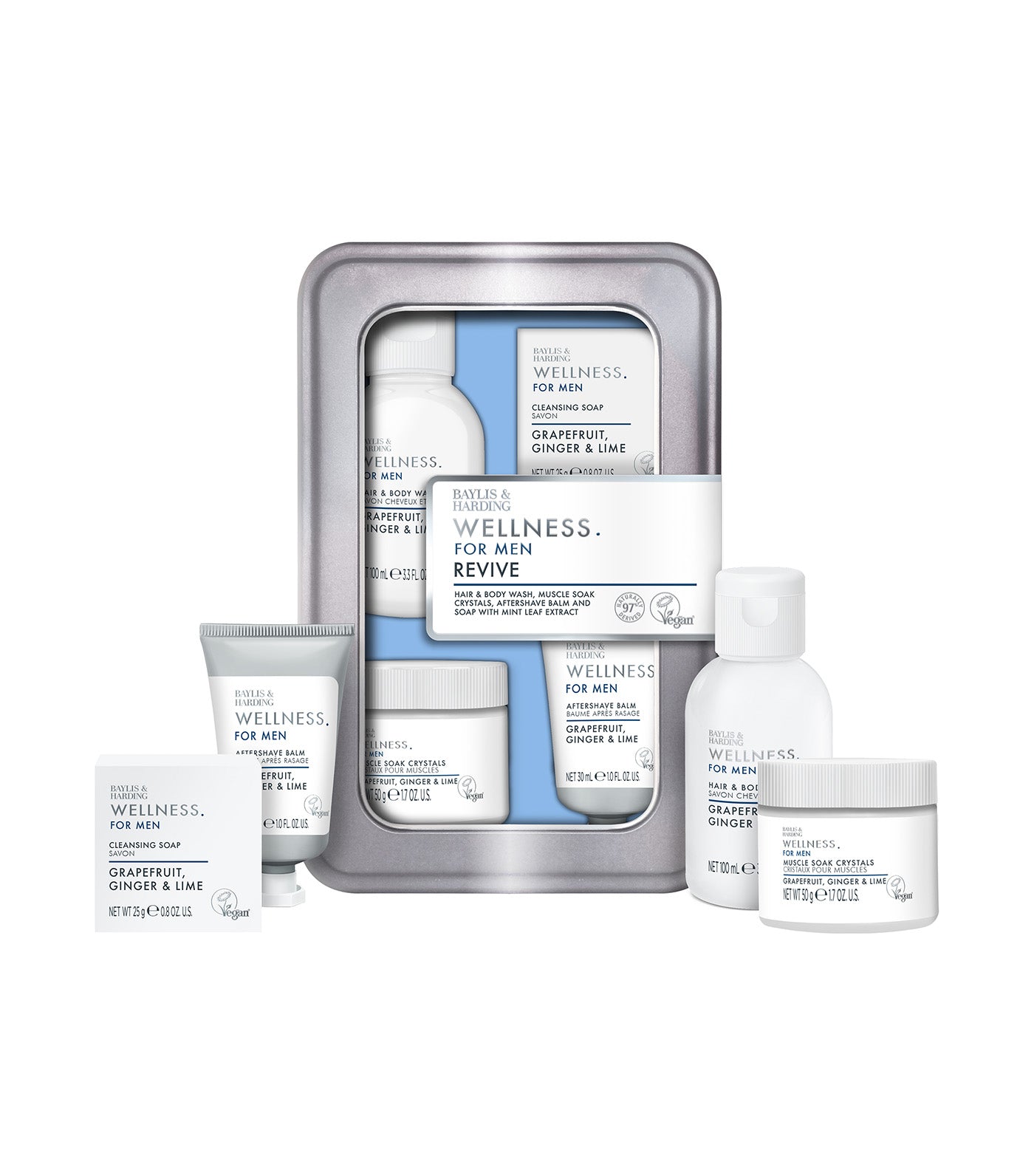 Wellness For Men His Essential Wellbeing Tin Gift Set