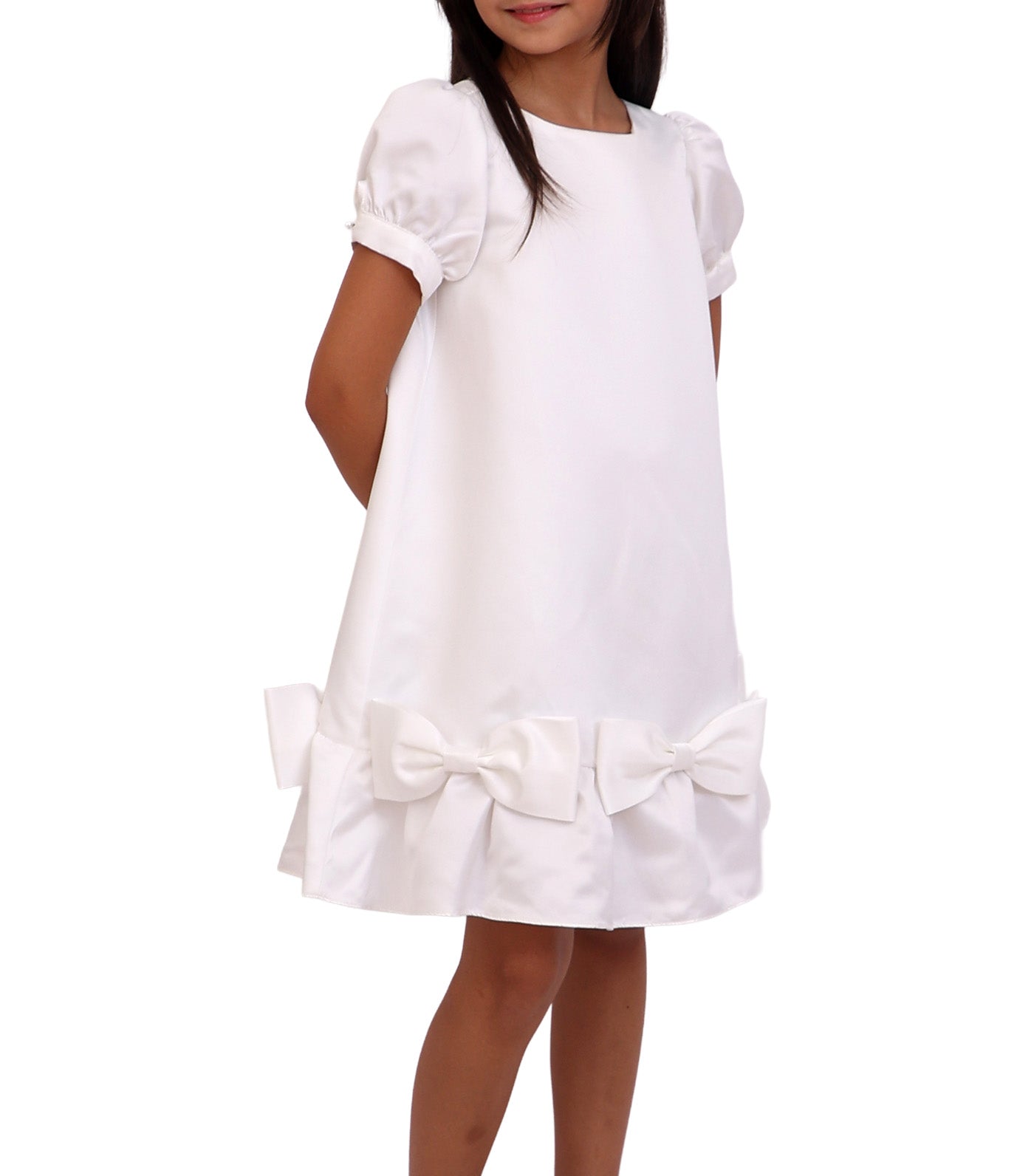 Hailey Formal Shift Dress White
