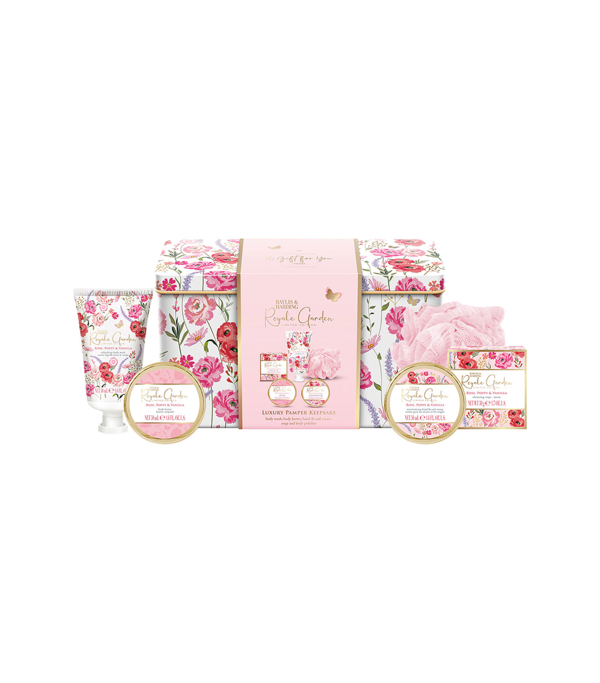 Royale Garden Luxury Pamper Keepsake Tin Gift Set