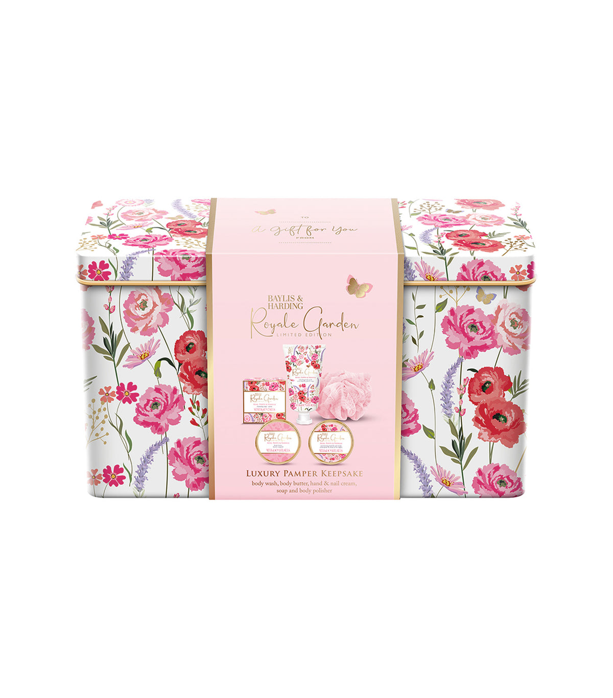 Royale Garden Luxury Pamper Keepsake Tin Gift Set