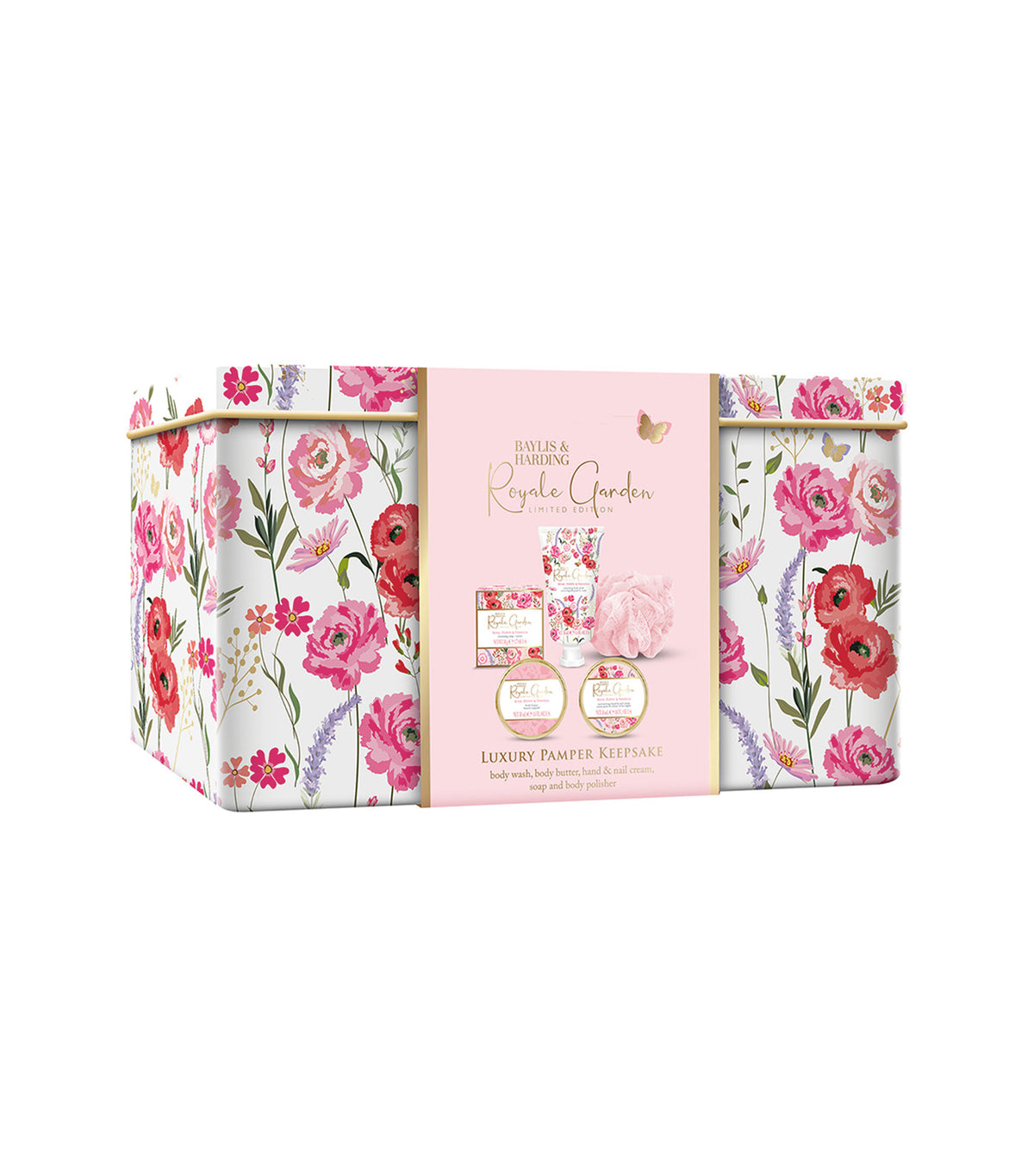 Royale Garden Luxury Pamper Keepsake Tin Gift Set