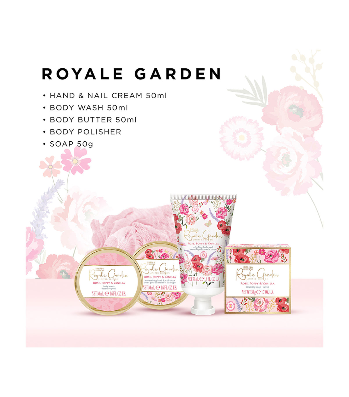 Royale Garden Luxury Pamper Keepsake Tin Gift Set