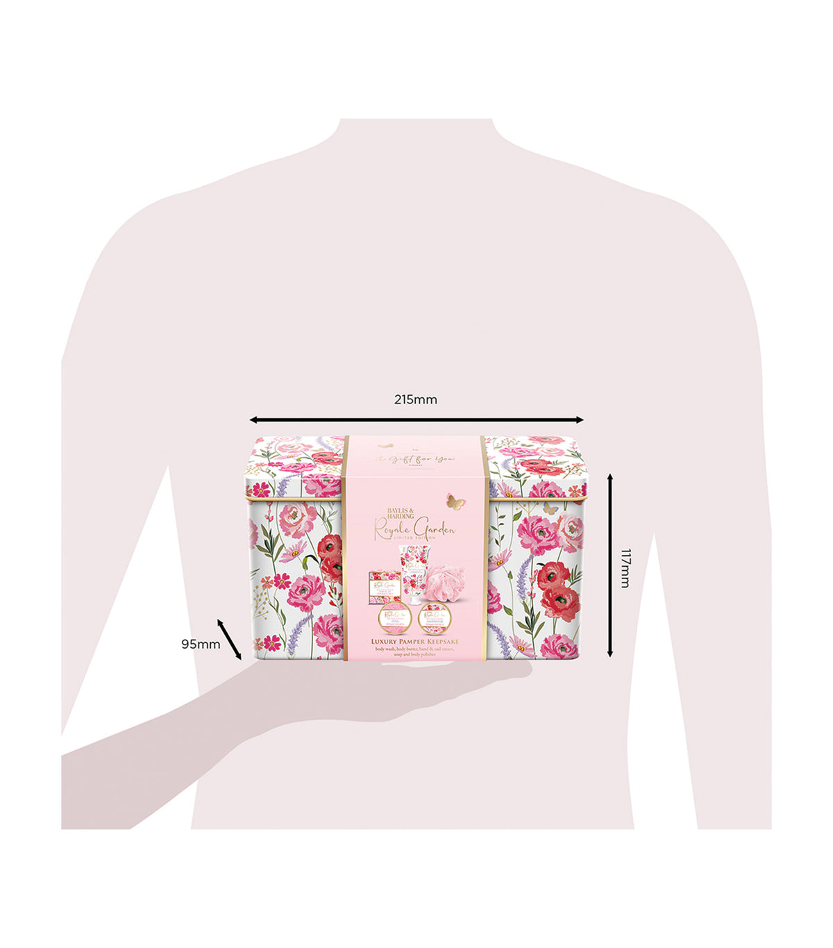 Royale Garden Luxury Pamper Keepsake Tin Gift Set