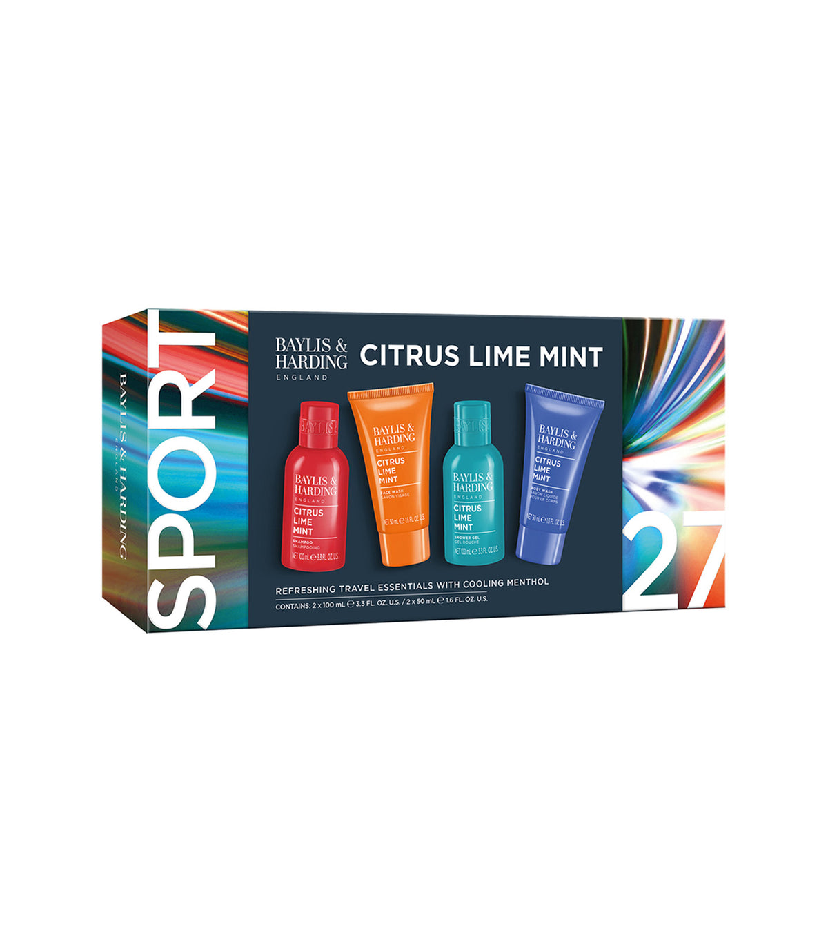 Citrus, Lime & Mint Mens Refreshing Travel Essentials Gift Set