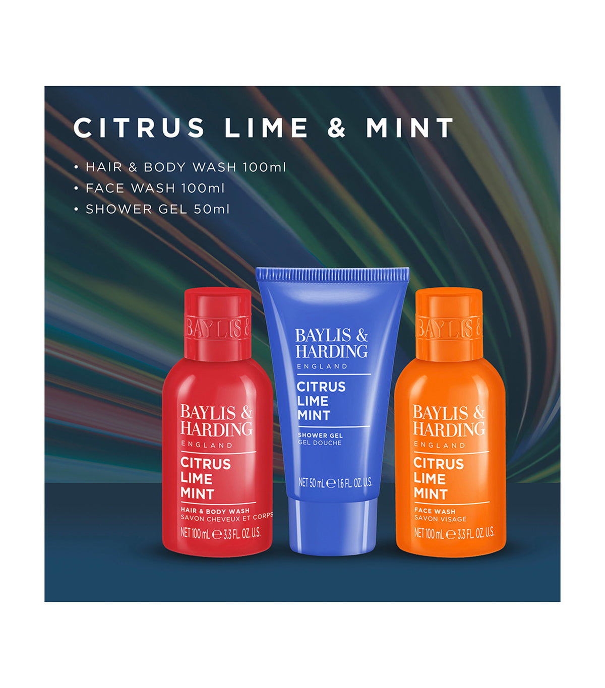 Citrus, Lime & Mint Men's Refreshing Essentials Trio Gift Set
