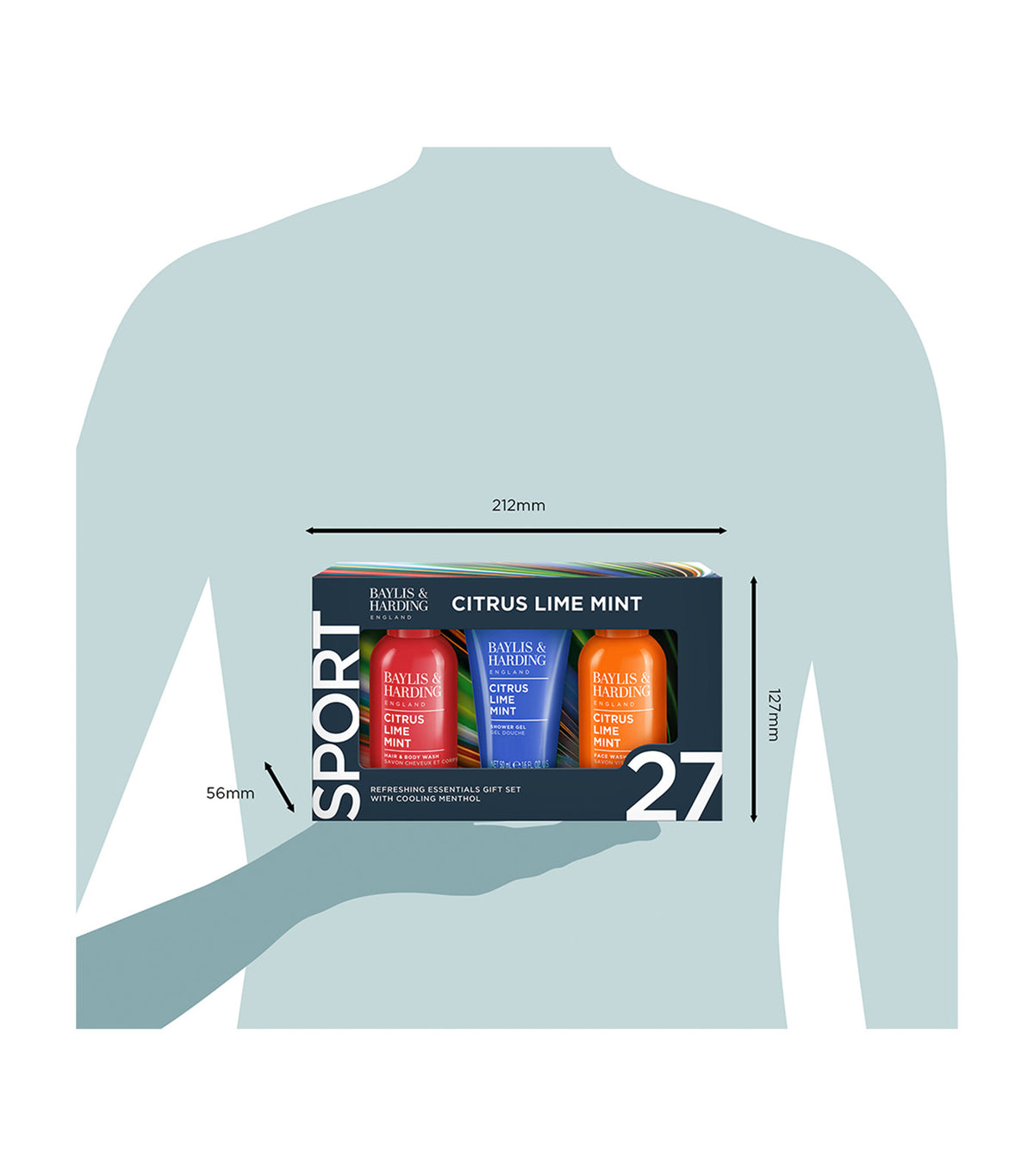Citrus, Lime & Mint Men's Refreshing Essentials Trio Gift Set