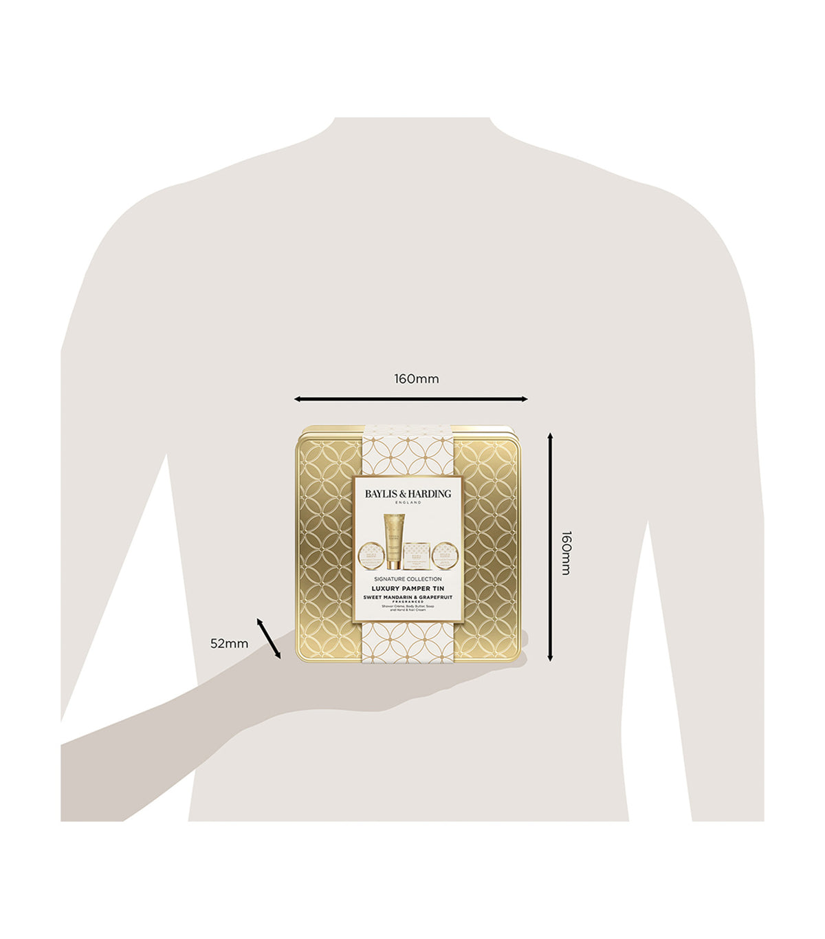 Sweet Mandarin and Grapefruit Luxury Pamper Tin Gift Set