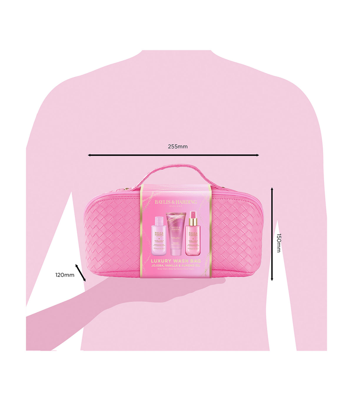 Jojoba, Vanilla and Almond Oil Luxury Wash Bag Gift Set