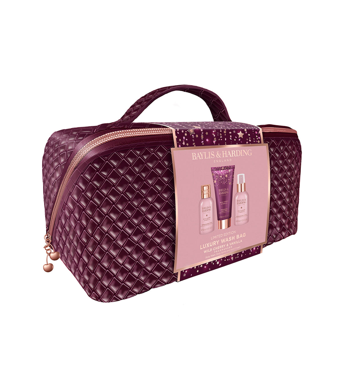 Wild Cherry and Vanilla Luxury Wash Bag Gift Set