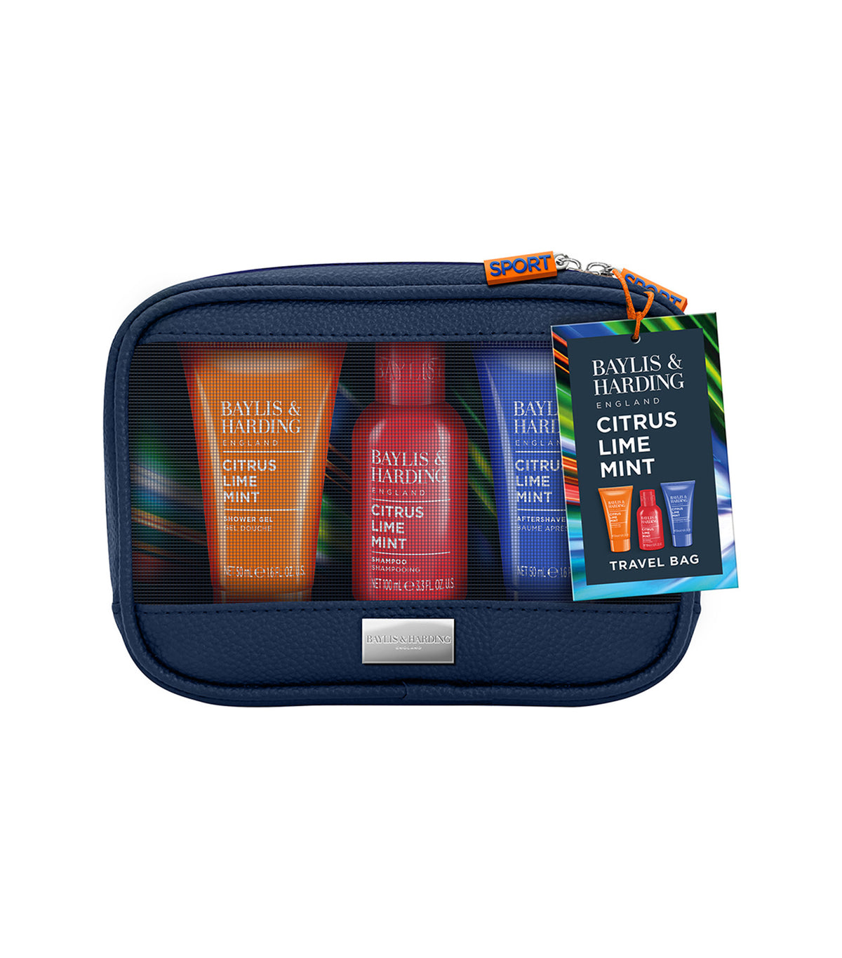 Citrus, Lime & Mint Mens Travel Bag Gift Set