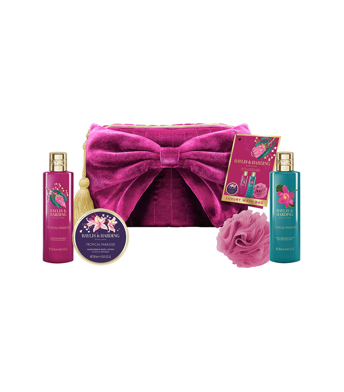 Boudoire Luxury Bow Wash Bag Gift Set
