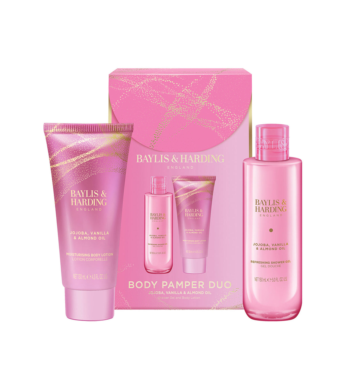Jojoba, Vanilla & Almond Oil Luxury Body Pamper Duo Gift Set