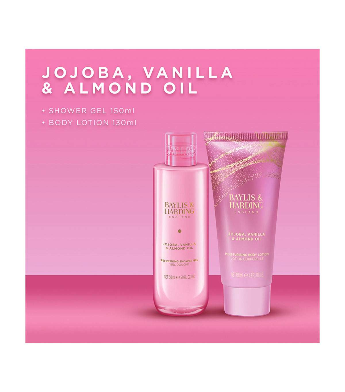 Jojoba, Vanilla & Almond Oil Luxury Body Pamper Duo Gift Set