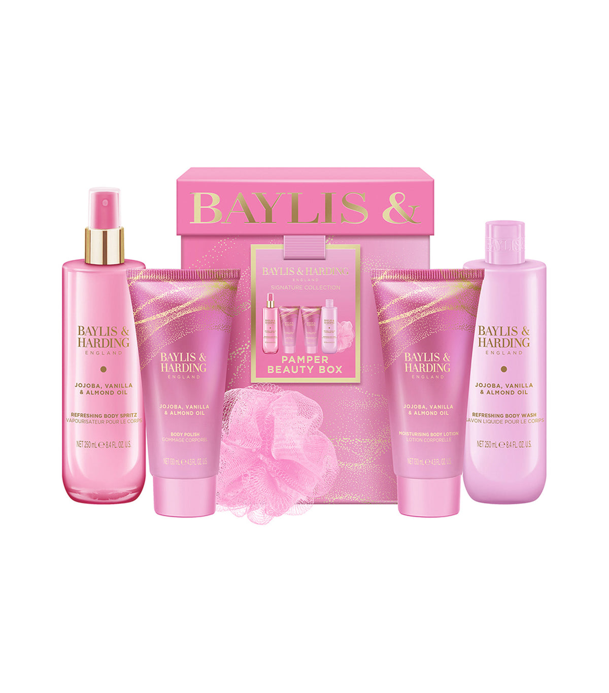 Jojoba, Vanilla & Almond Oil Luxury Pamper Beauty Box Gift Set