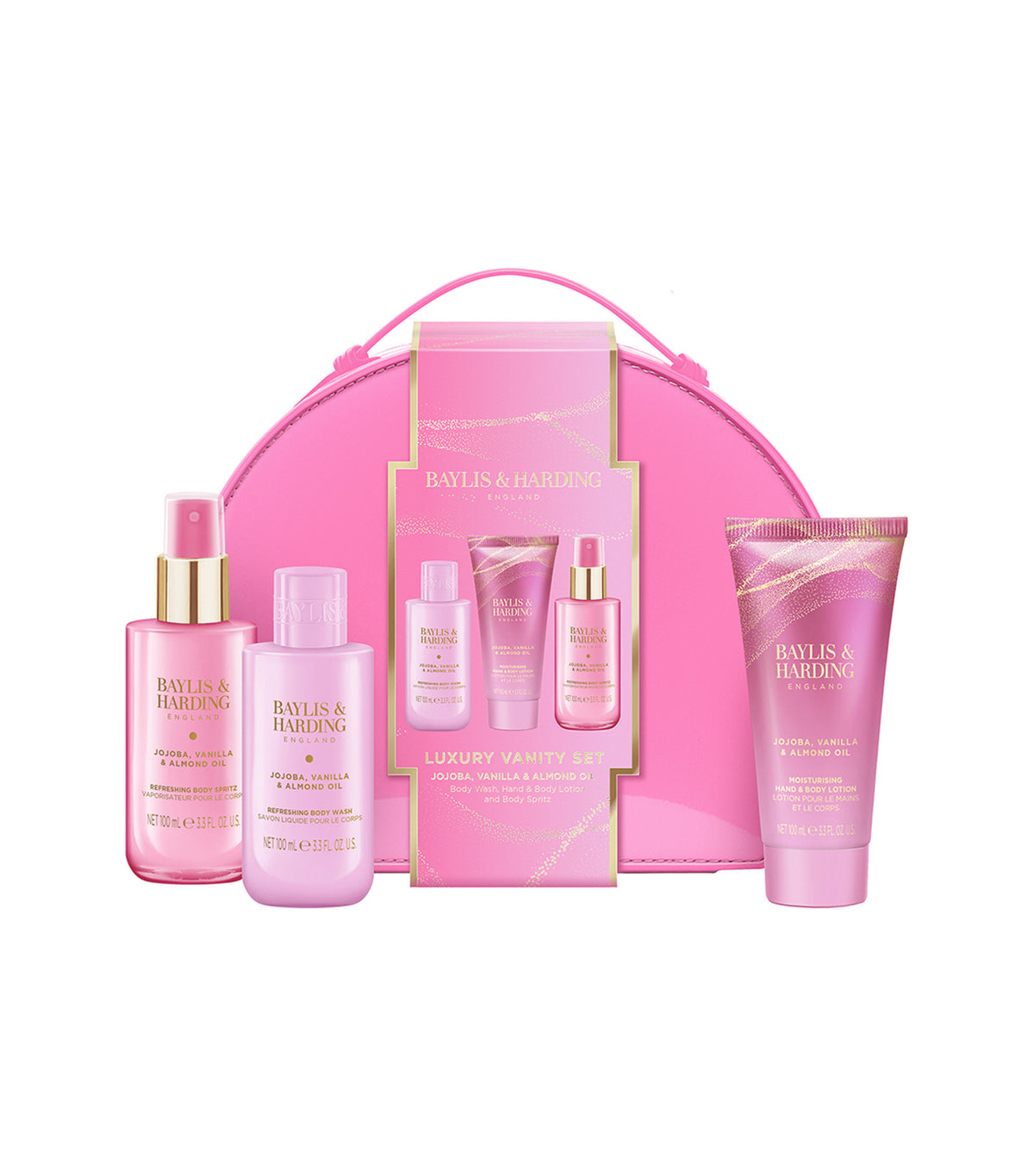 Jojoba, Vanilla & Almond Oil Luxury Vanity Gift Set