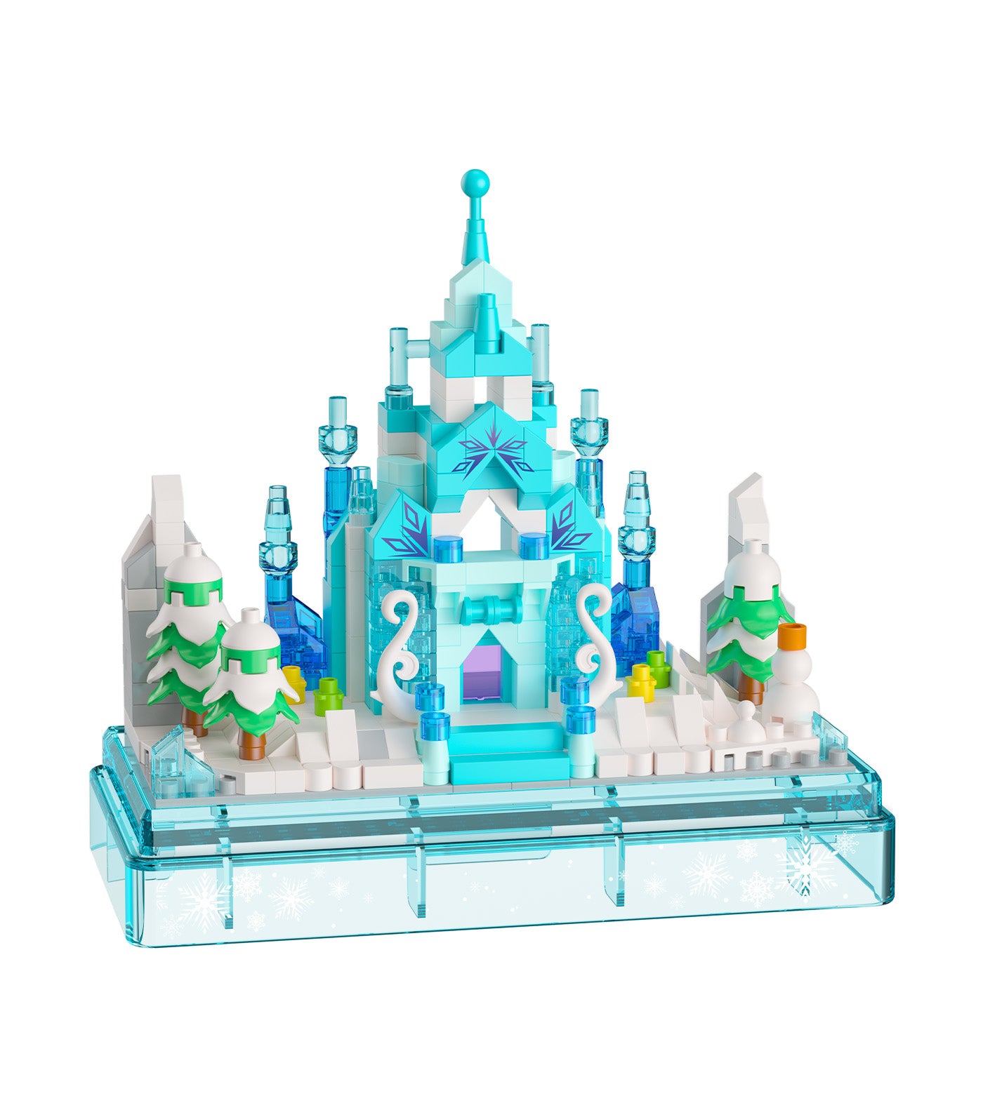 381-Piece Castle Ice and Snow Kids Building Bricks Toy