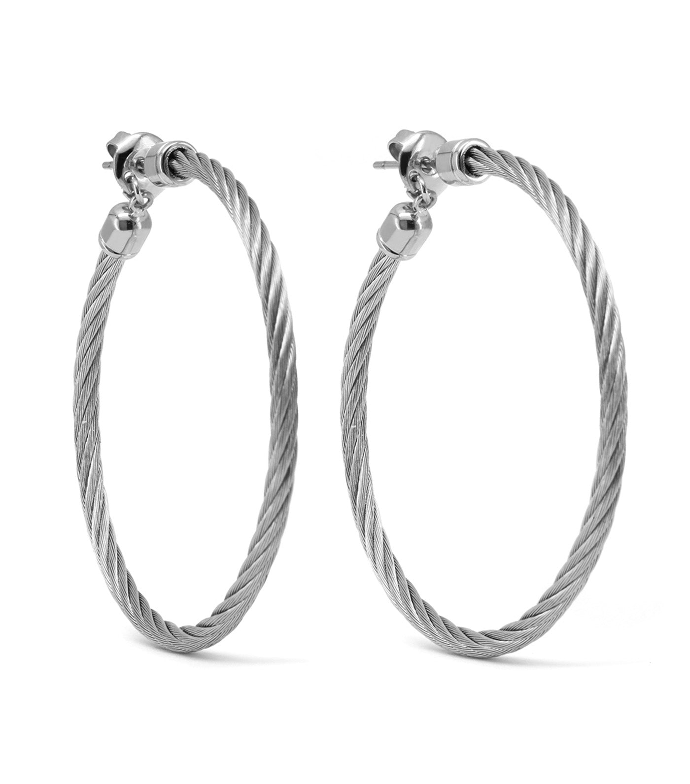 Celtic Classic Hoop Earrings Silver