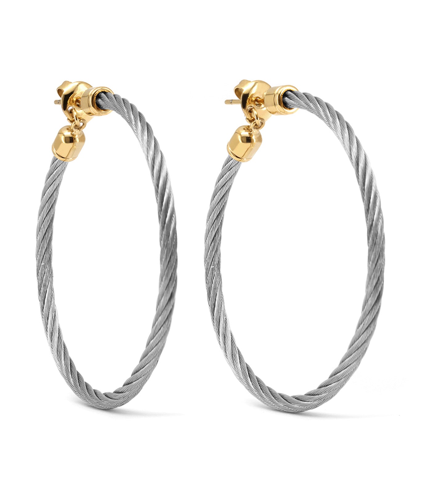 Celtic Classic Hoop Earrings Yellow Gold