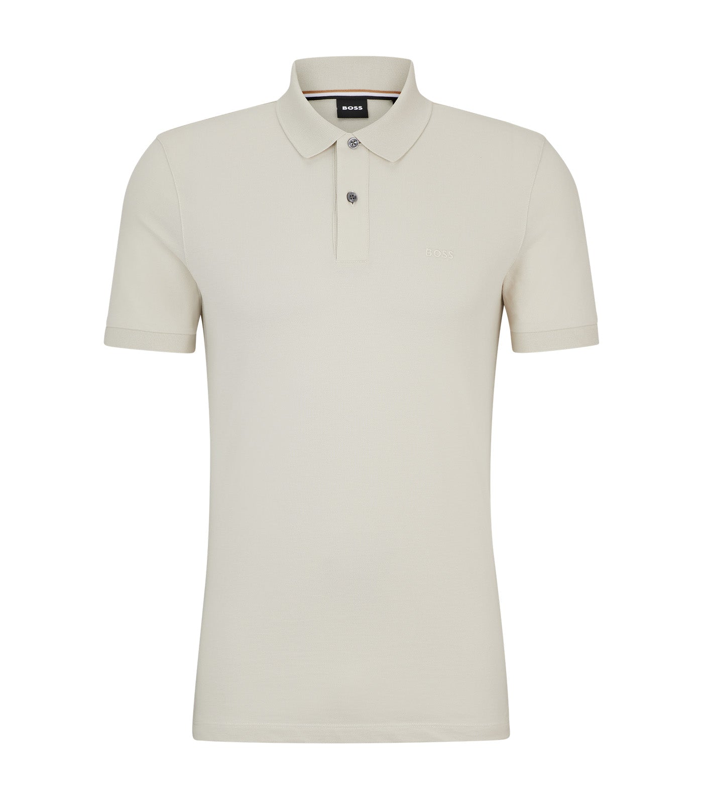 Pallas Cotton Polo Shirt with Embroidered Logo Open White