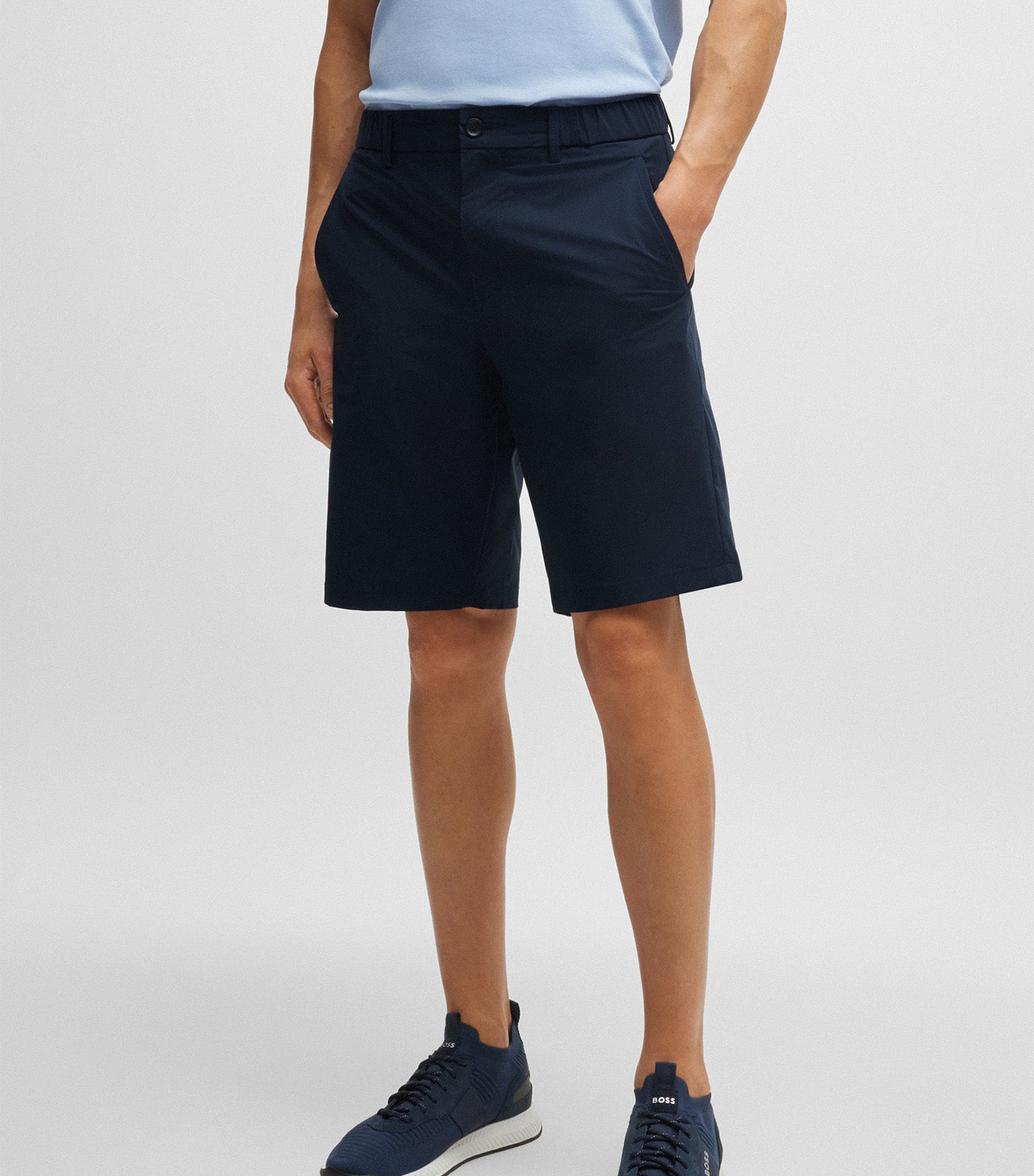 SSpeedflex Slim-Fit Shorts In Technical-Stretch Poplin Dark Blue