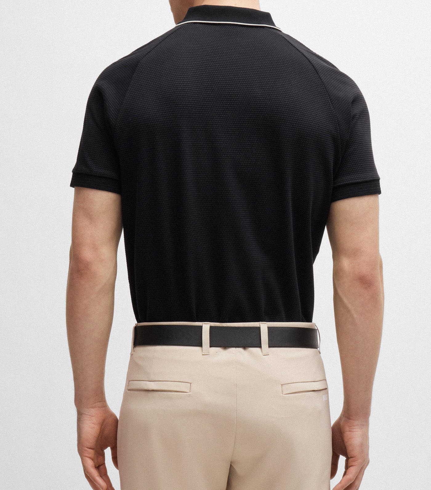 Philix Structured-Cotton Polo Shirt With Contrast Logo Black