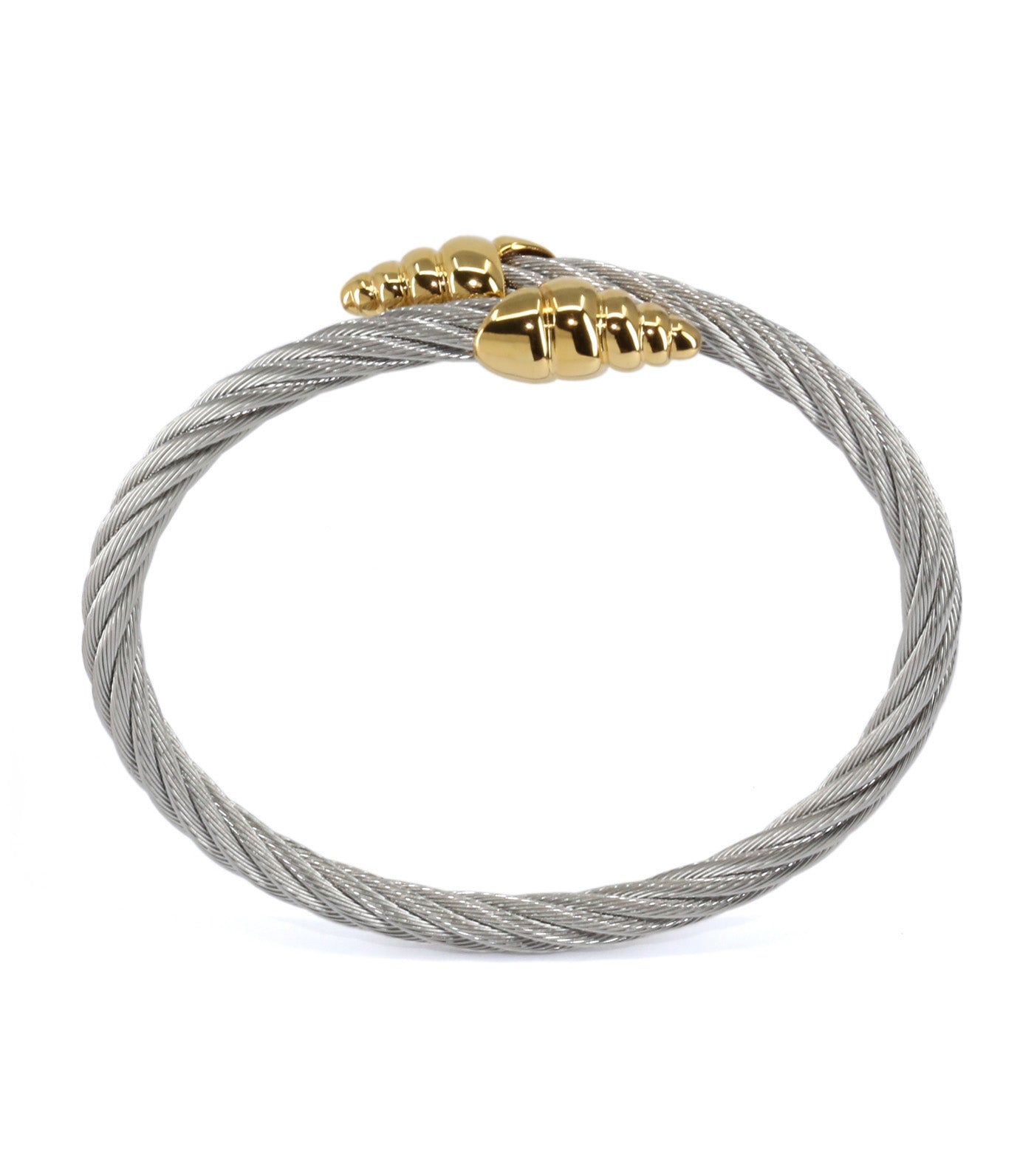Celtic Coquille Bangle Yellow Gold