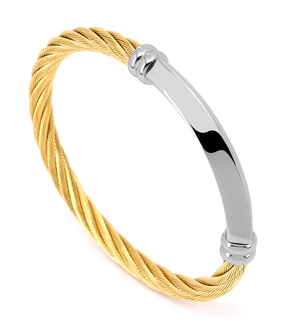Charriol Better Half Bangle Yellow Gold | Rustan's