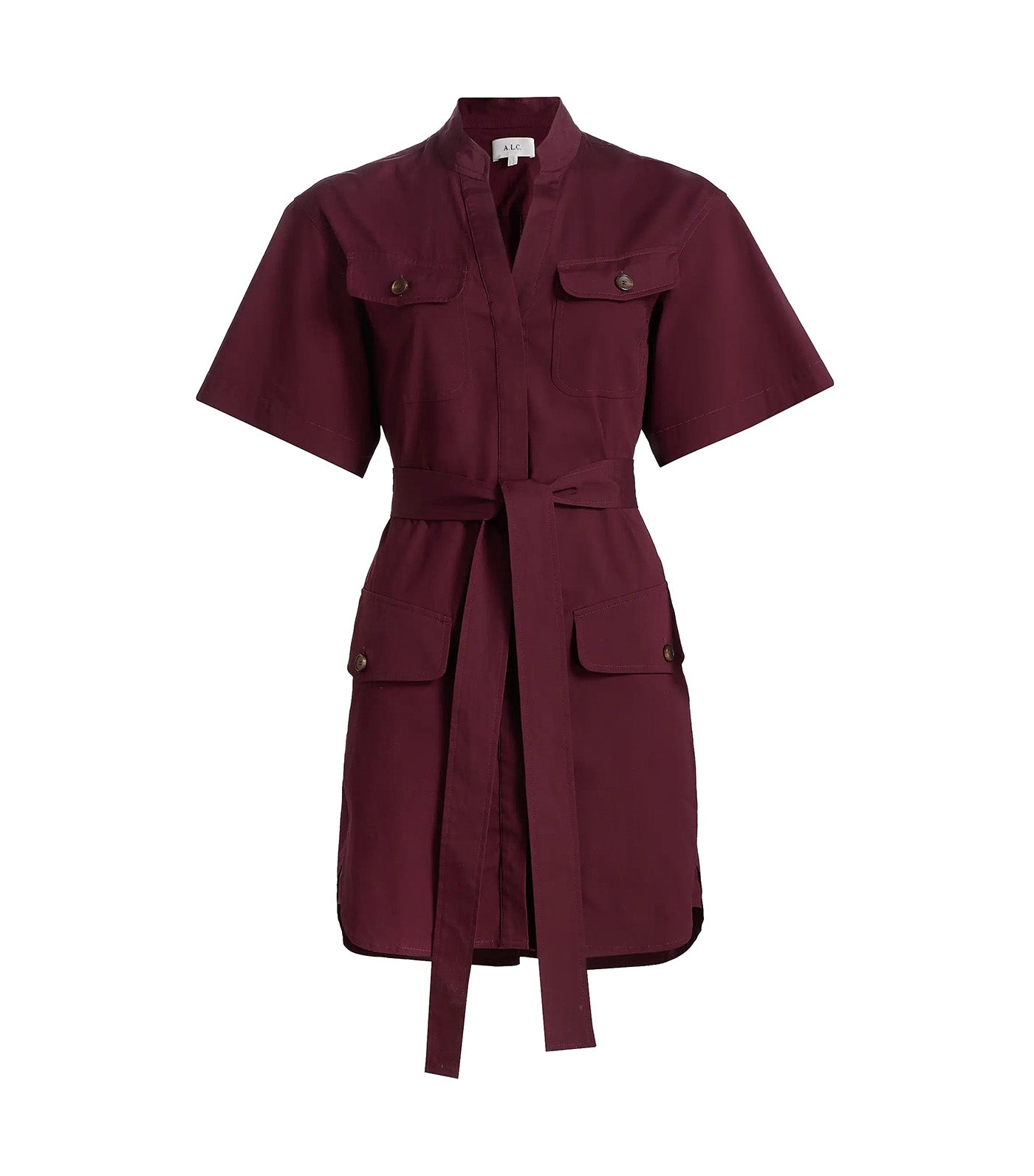 Quinn Mini-Shirtdress Plum