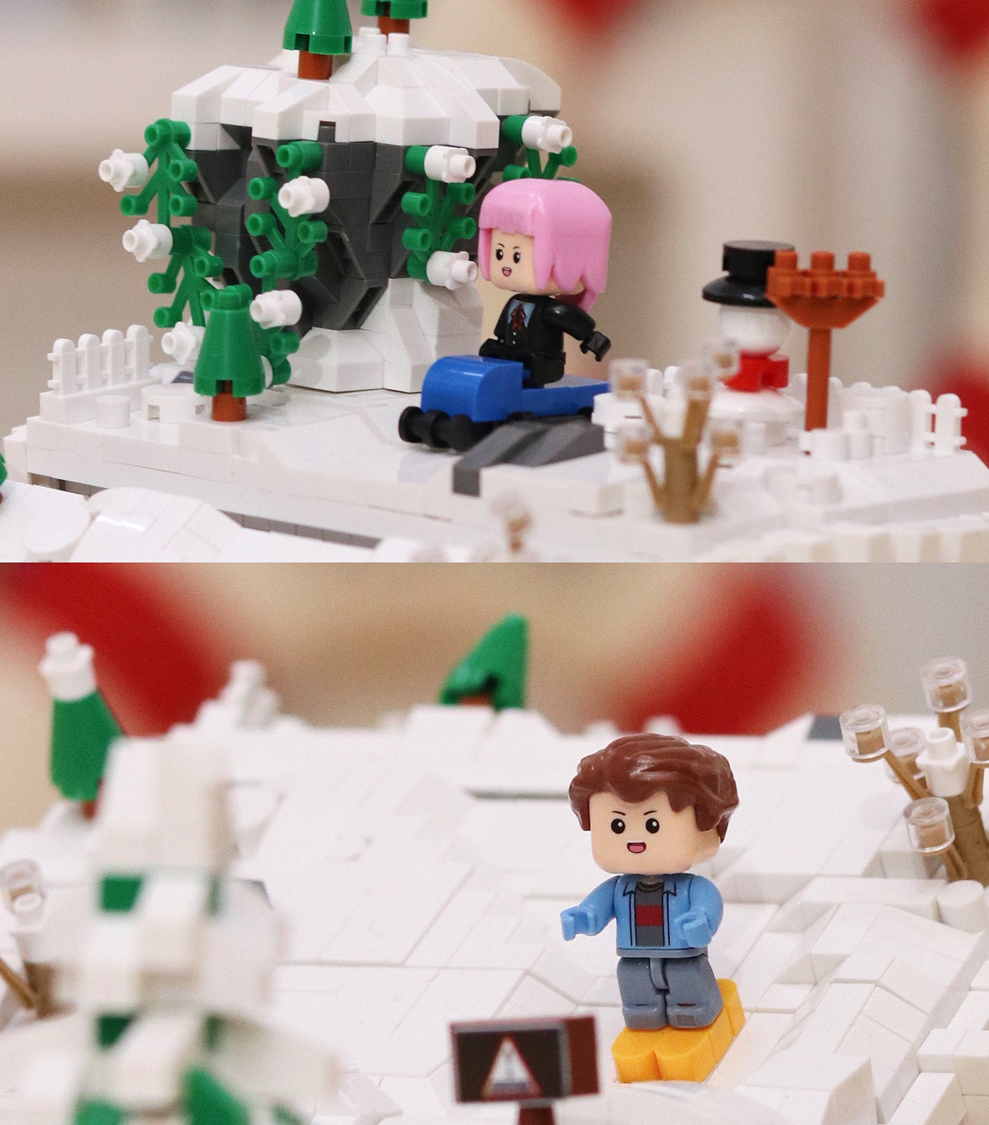 1543-Piece Skiing Kids Building Bricks Toy