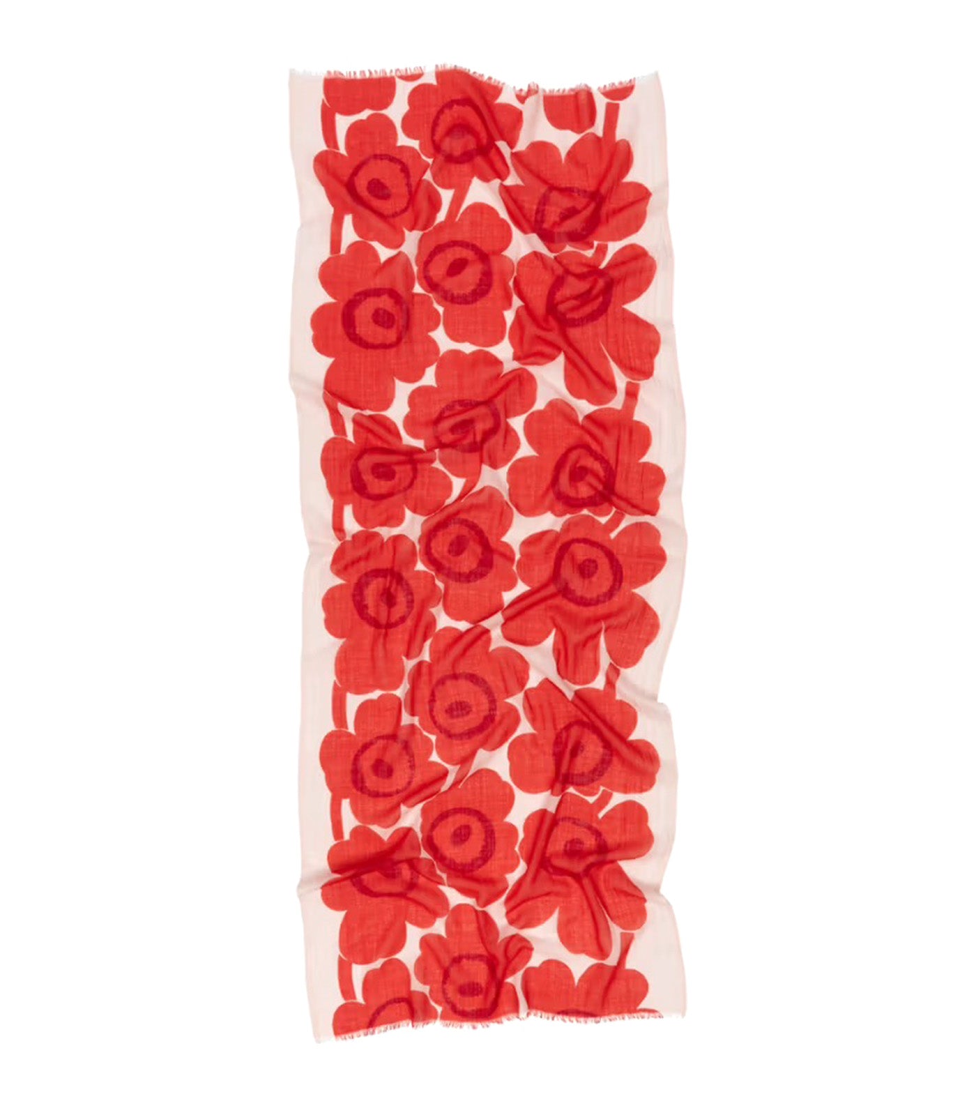 Fiore Unikko Scarf Red/Light Pink