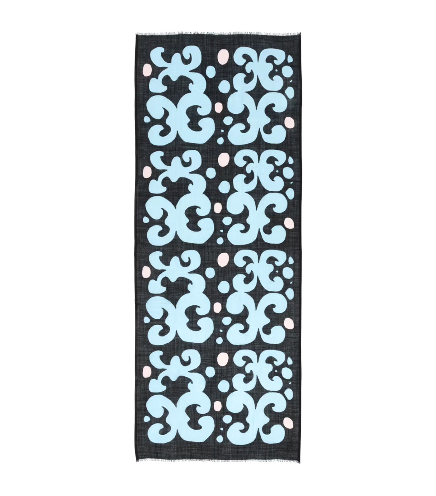 Fiore Keidas Scarf Light Blue/Black/Light Pink