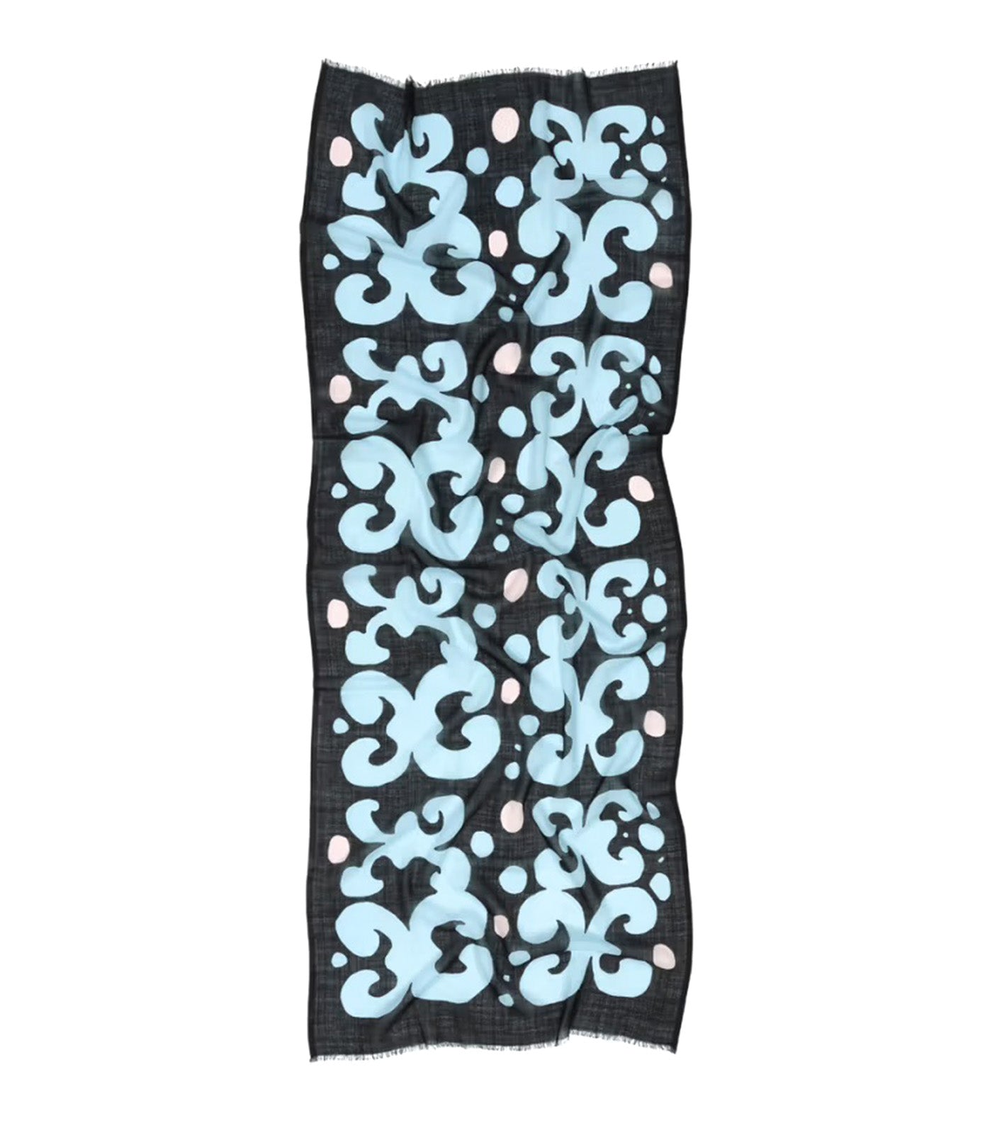 Fiore Keidas Scarf Light Blue/Black/Light Pink