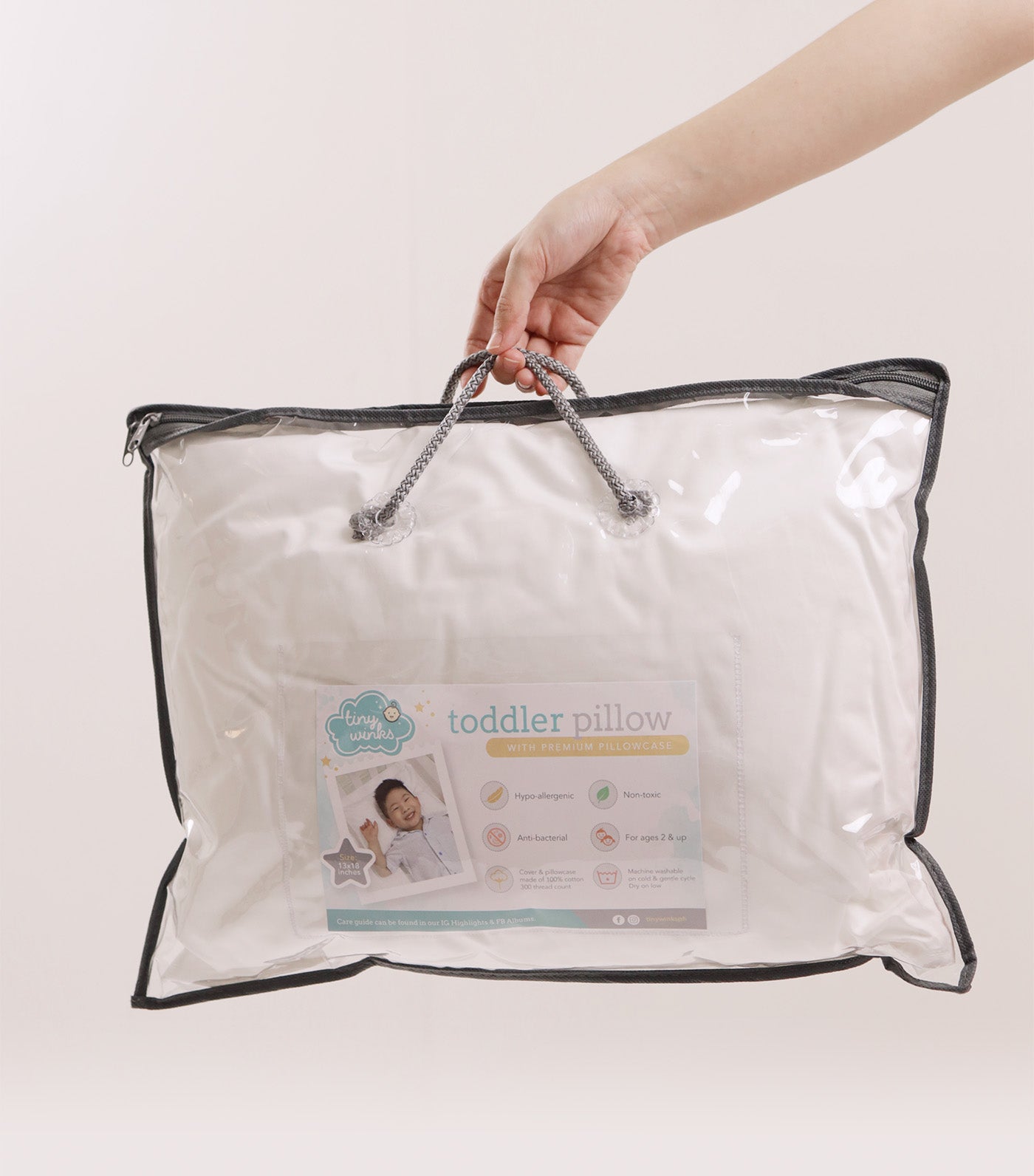Toddler Head Pillow with Pillowcase