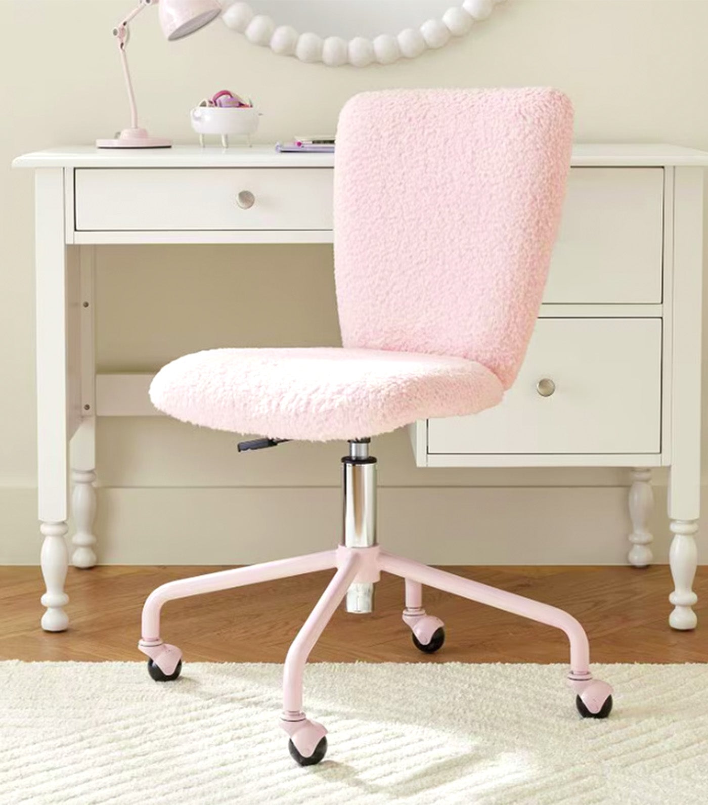 Sherpa Upholstered Desk Chair