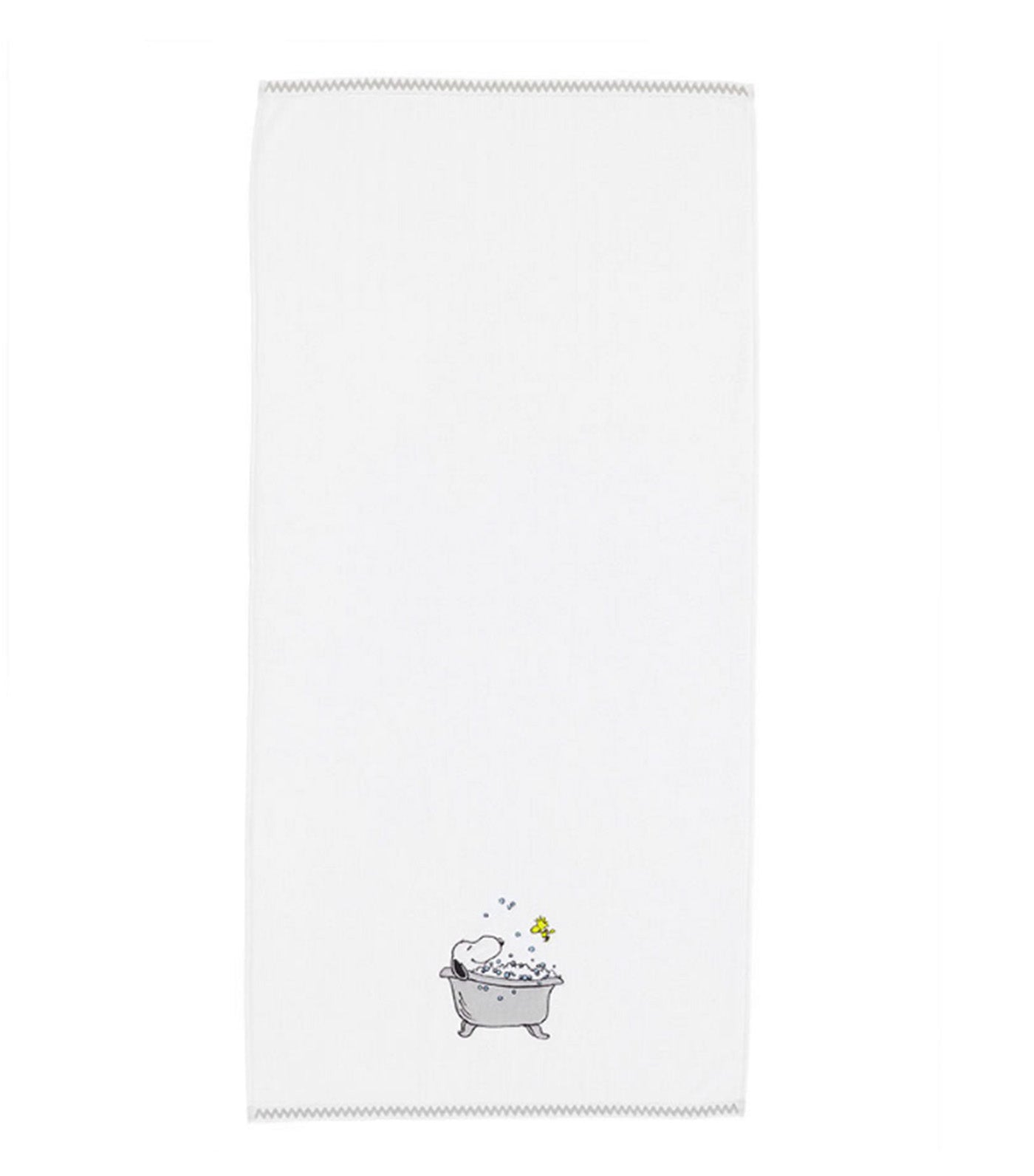 Peanuts Bath Towel White