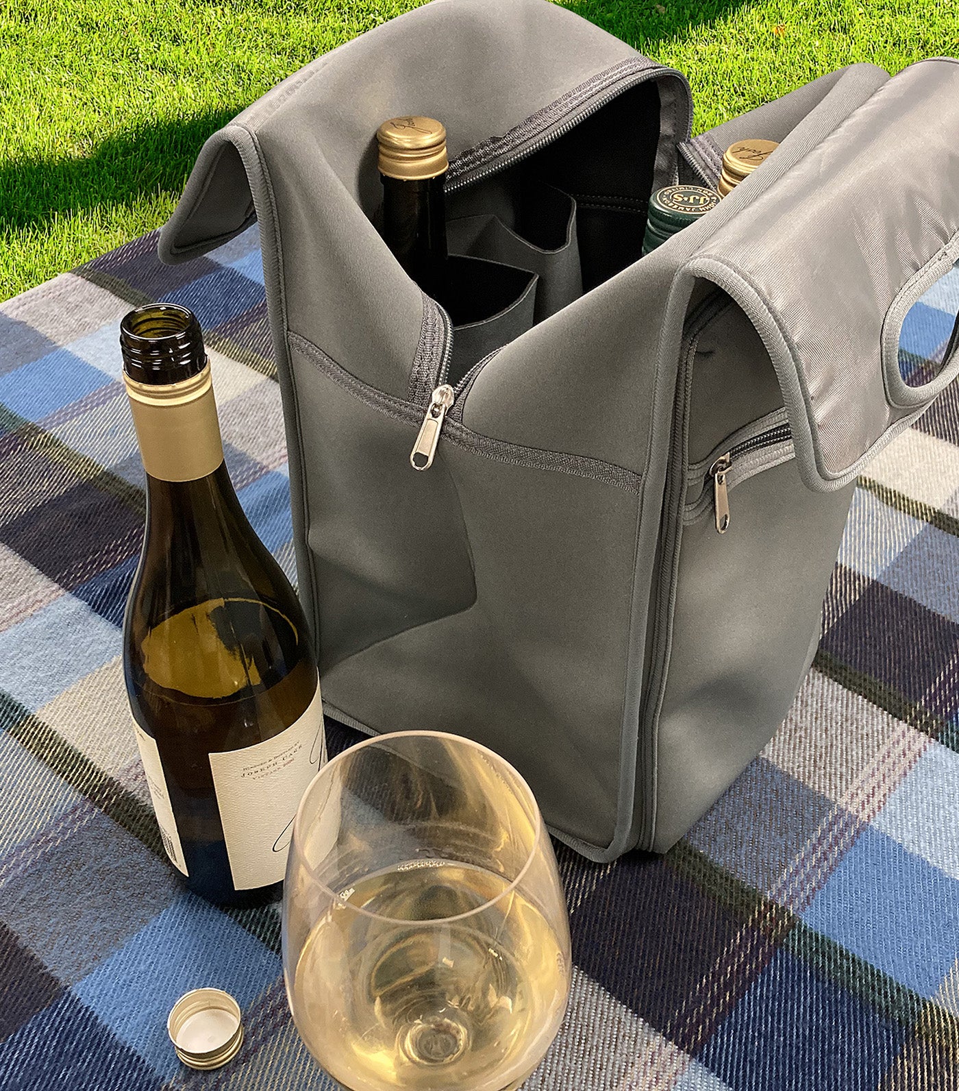 Beverage Tote Gray
