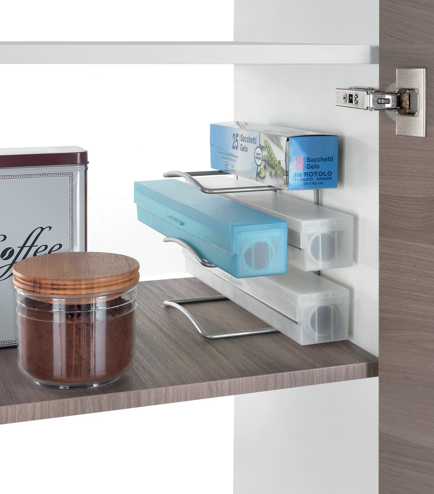 Kitchen Rolls Holder Silver