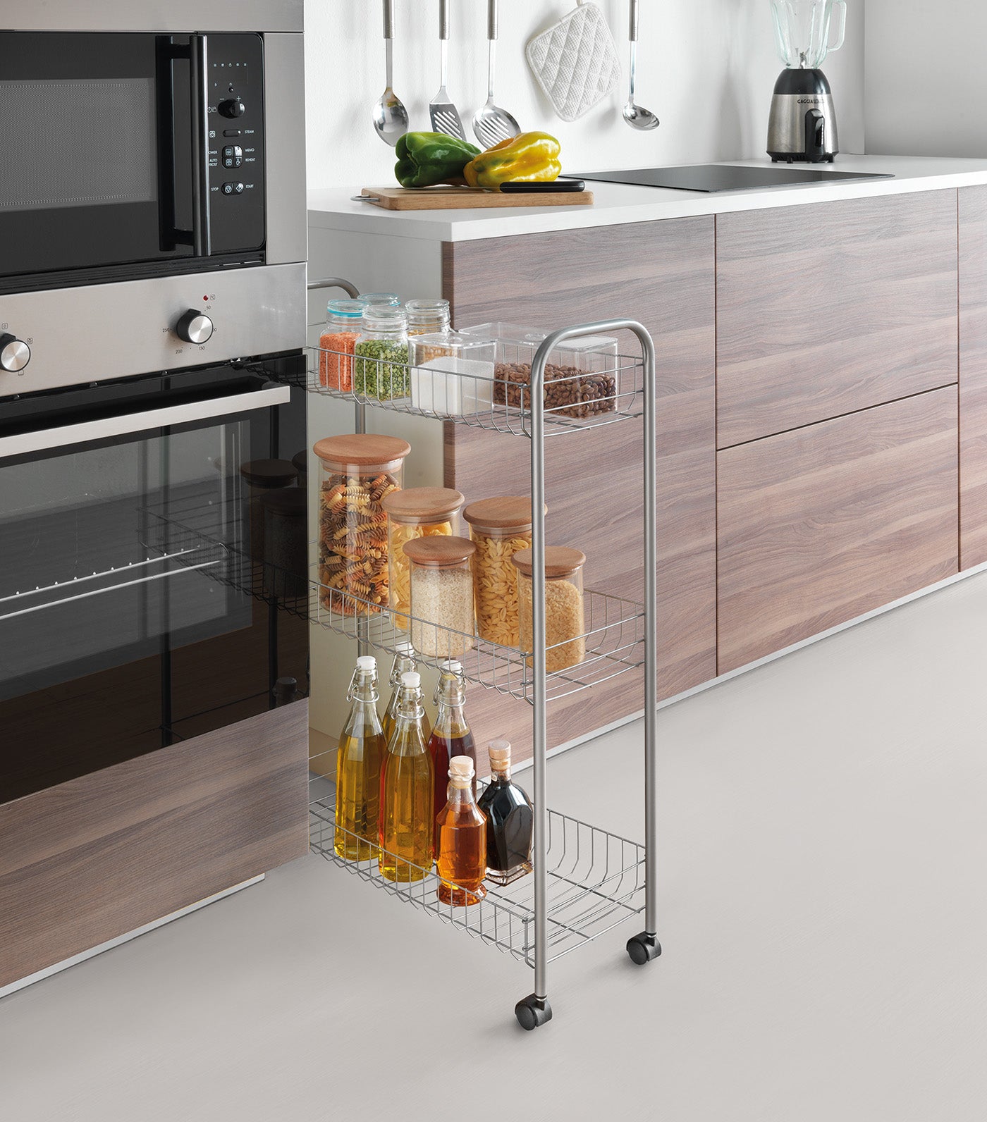3T Rolling Cart Silver