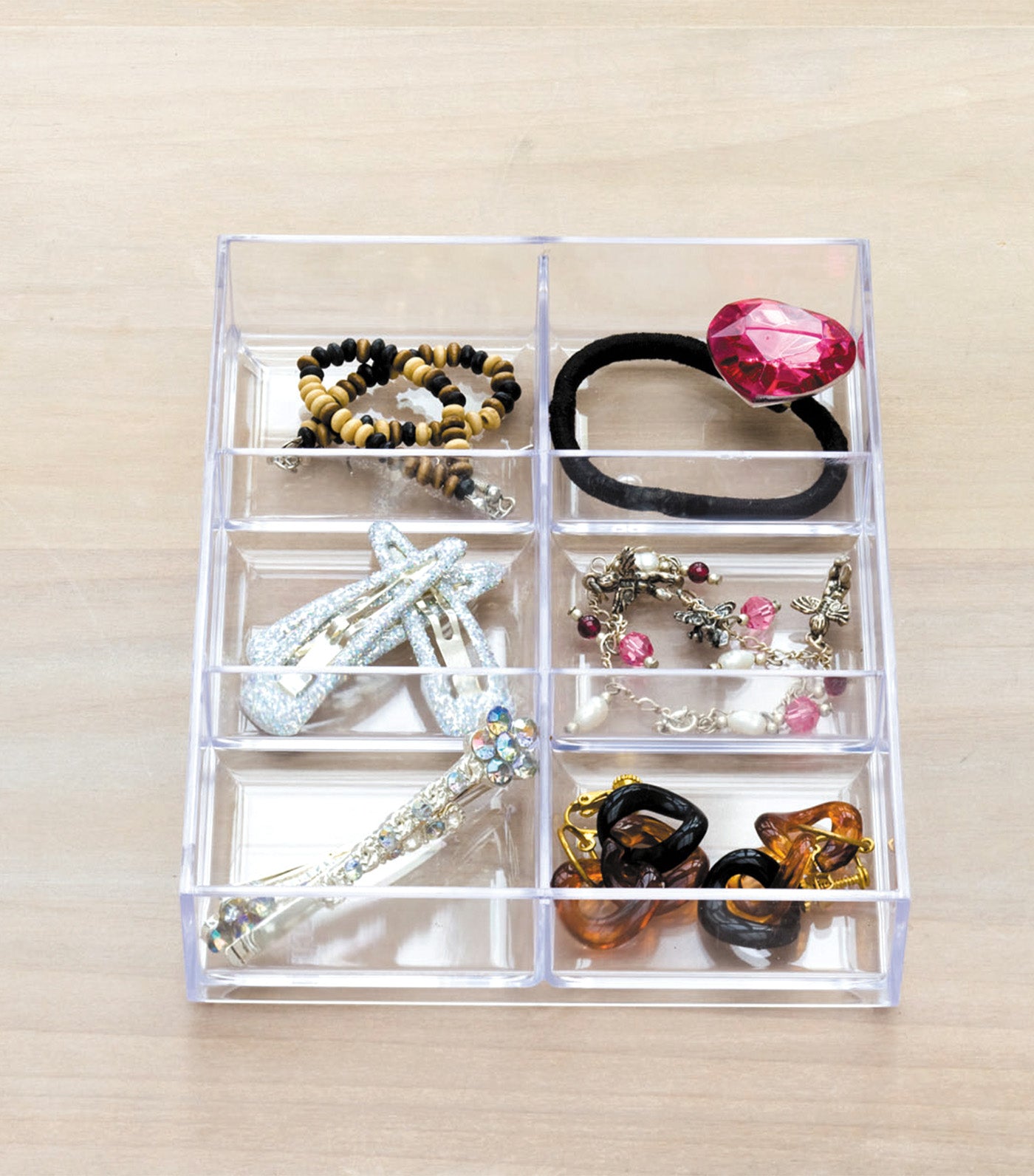 MakeRoom Mix System Tray 6 Dividers Clear 